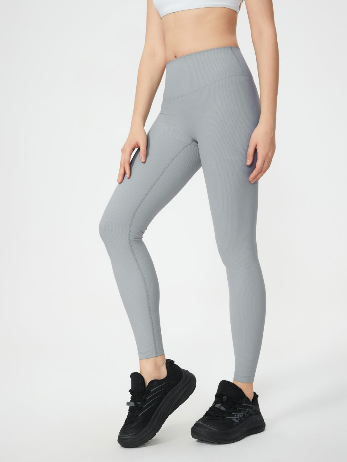 Millennia High Waist Active Leggings Light Gray