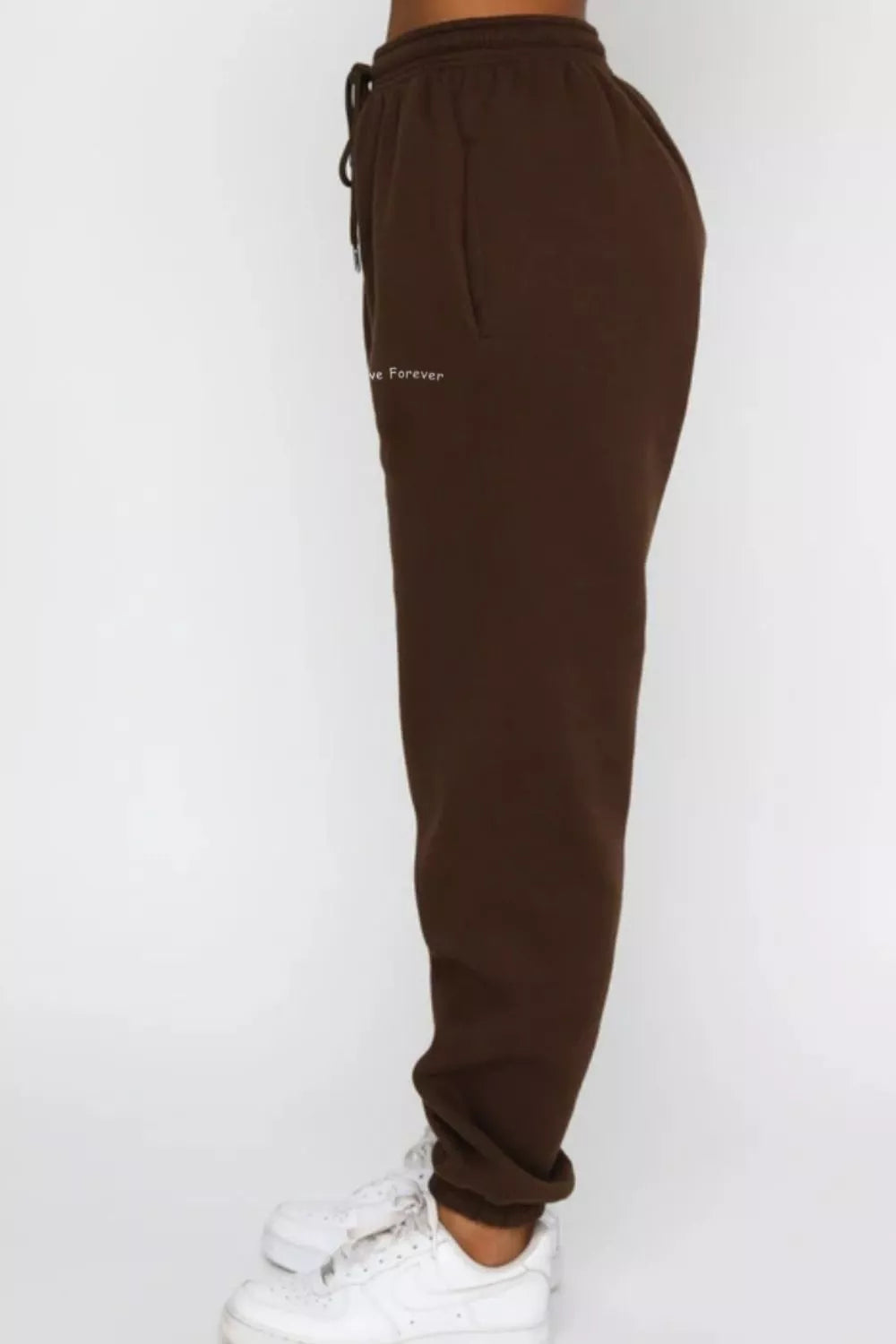 women's round neck sweatshirt and joggers set - extra view