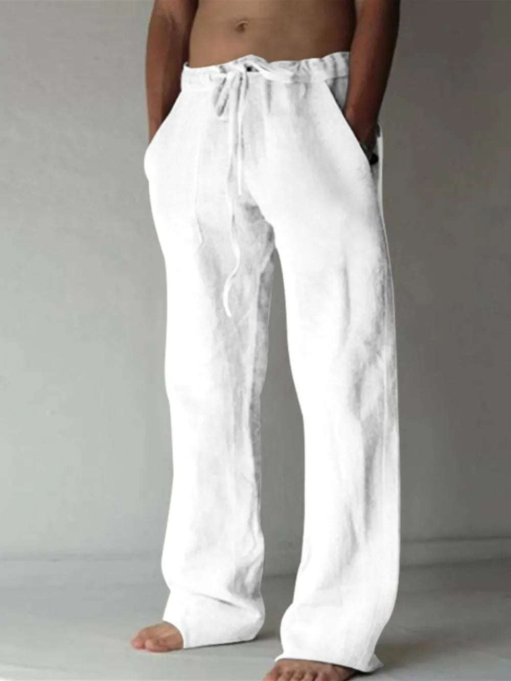 men's plus size drawstring loose fit pants — men’s apparel view