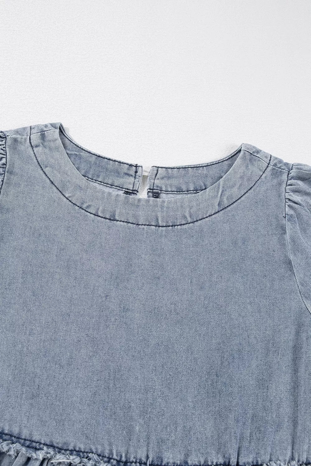 women's vintage wash denim dress with pockets - styling option