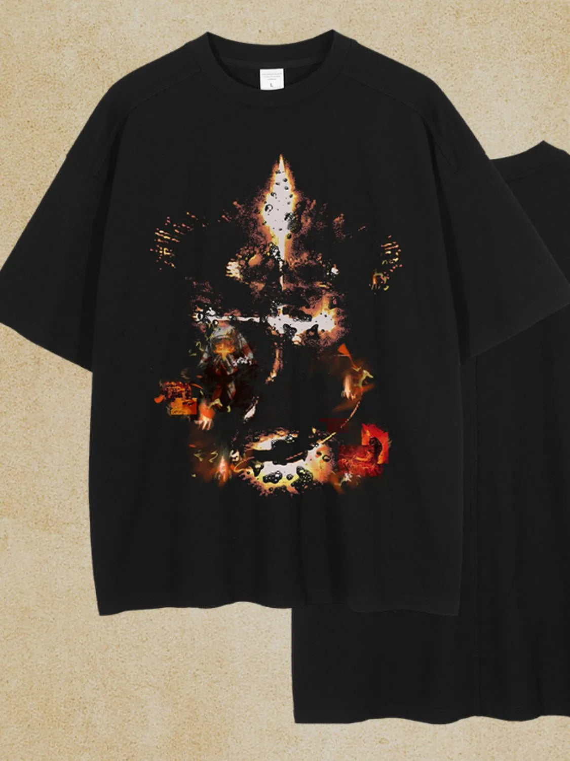 Men's Graphic Round Neck Half Sleeve T-Shirt