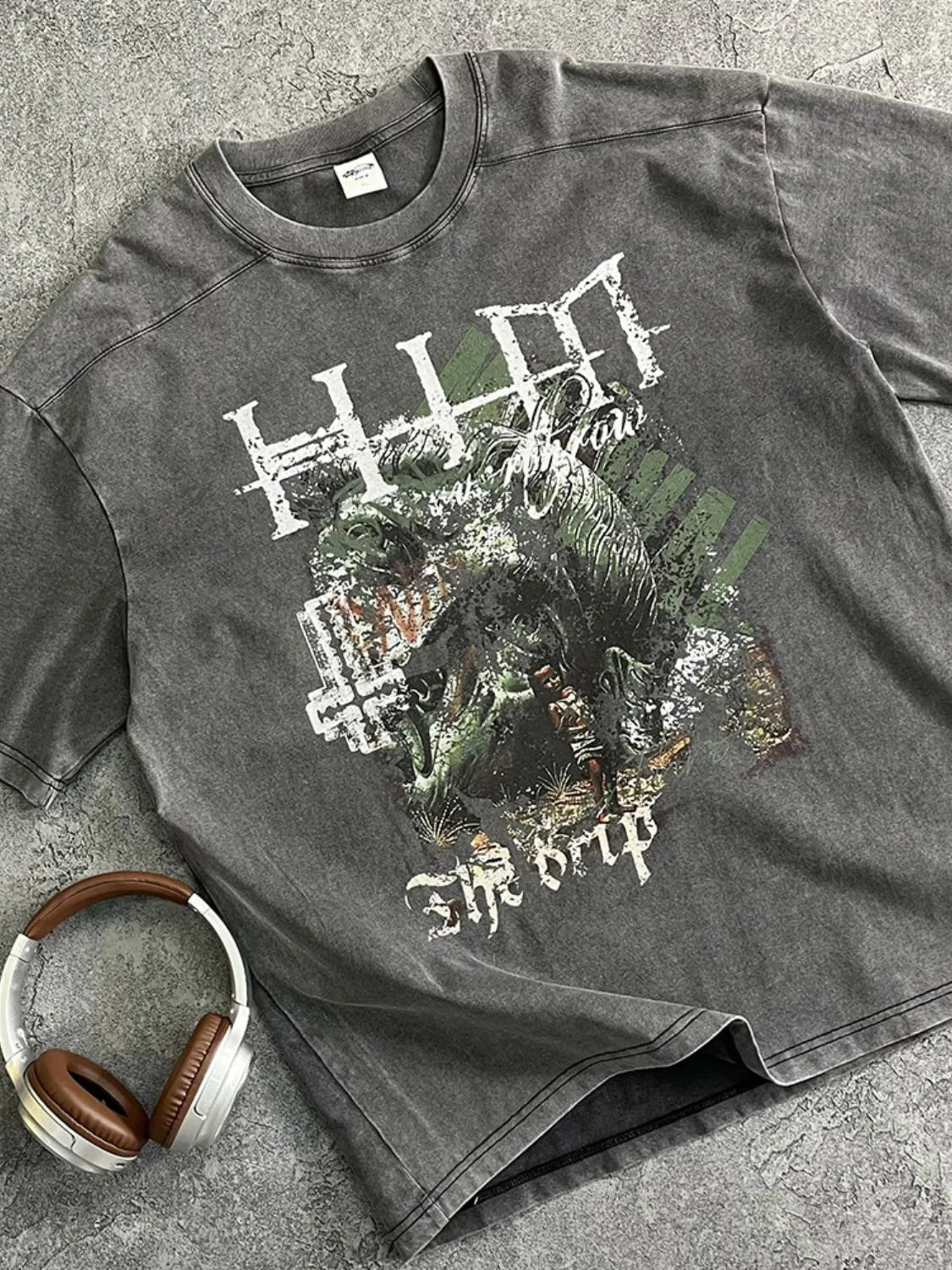 Men's Graphic Round Neck Half Sleeve T-Shirt