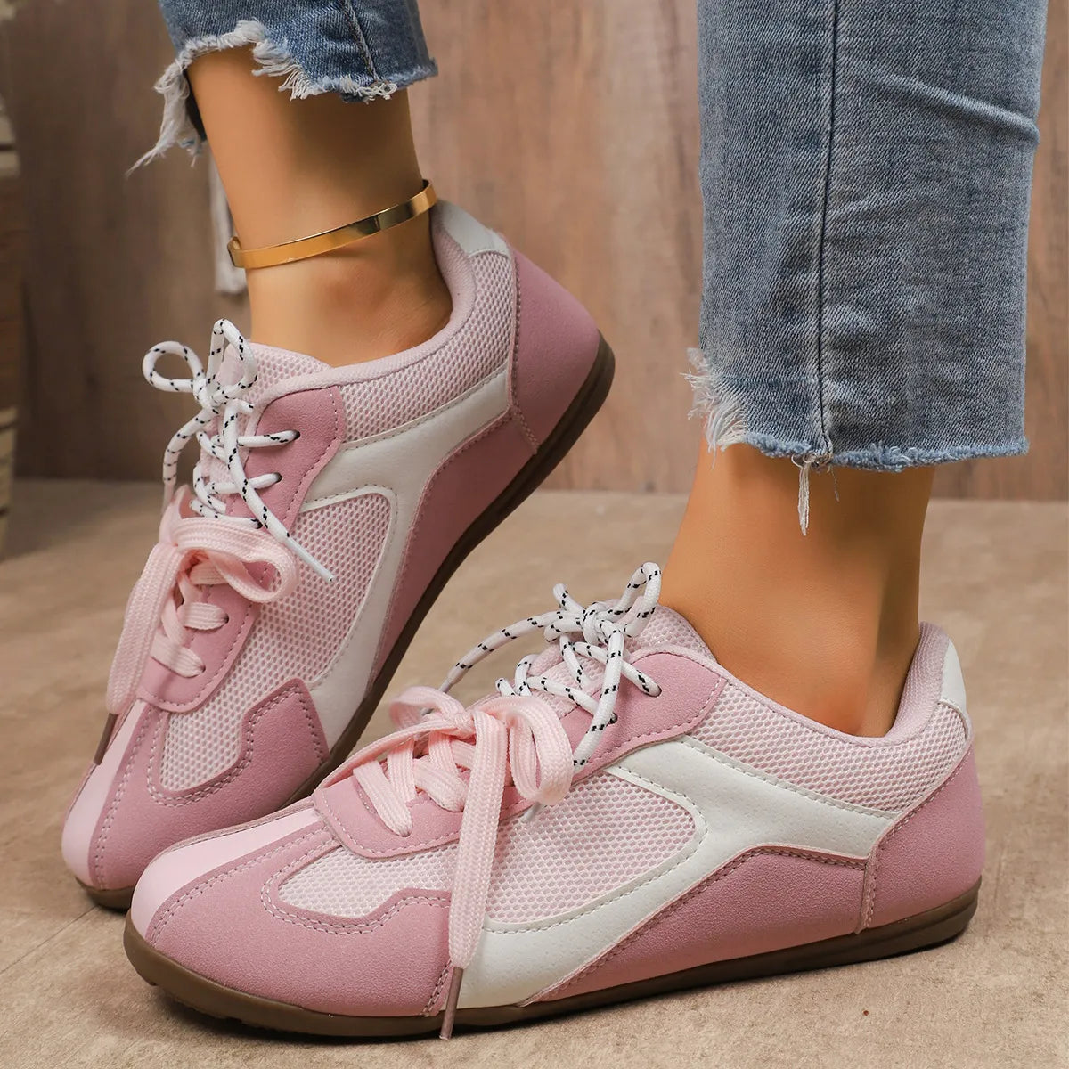 women's round toe platform sneakers - second view