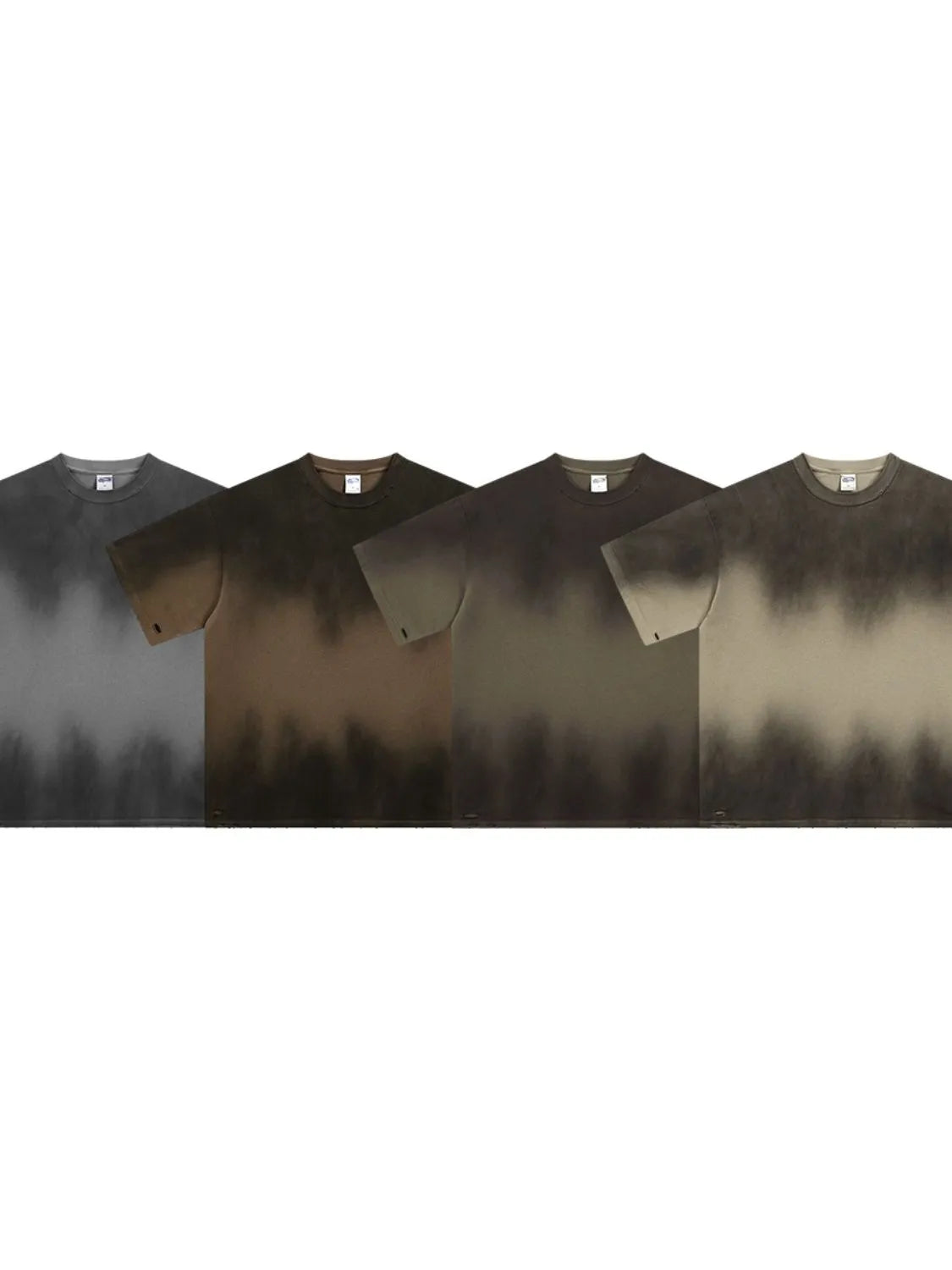 Men's Gradient Round Neck Half Sleeve T-Shirt