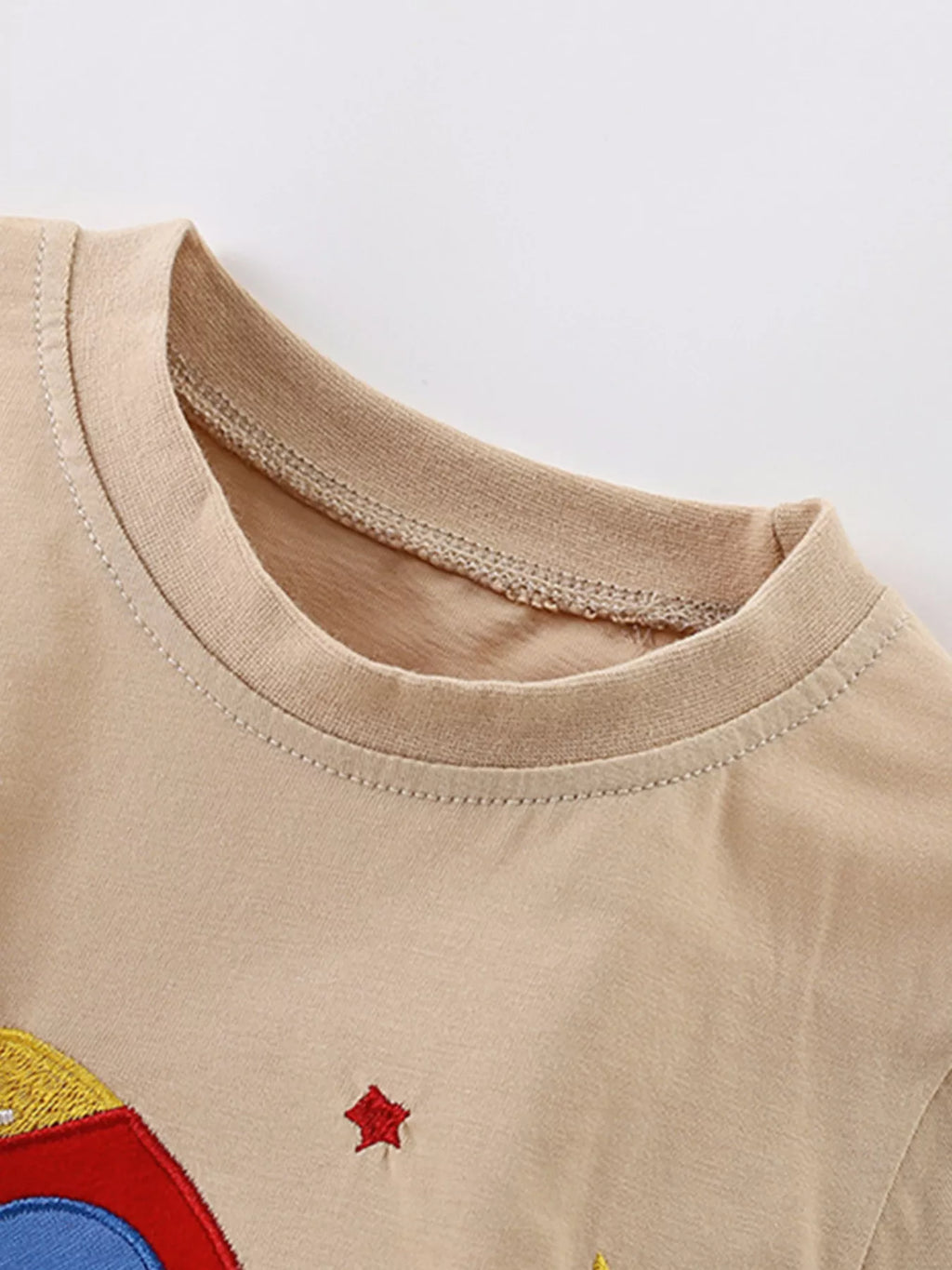 women's children's rocket embroidered short sleeve t-shirt - alternate angle