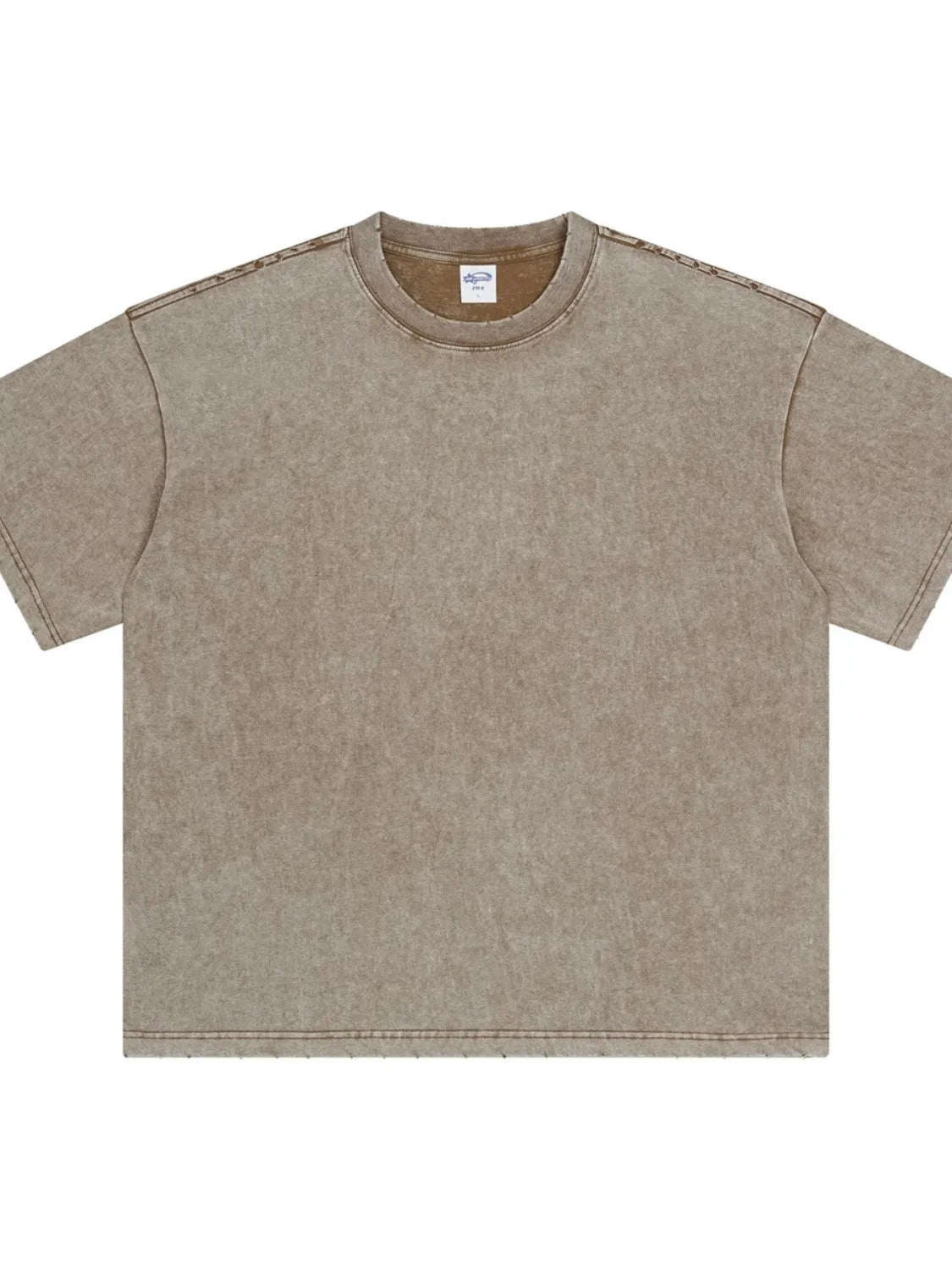 Men's Round Neck Half Sleeve T-Shirt Mocha