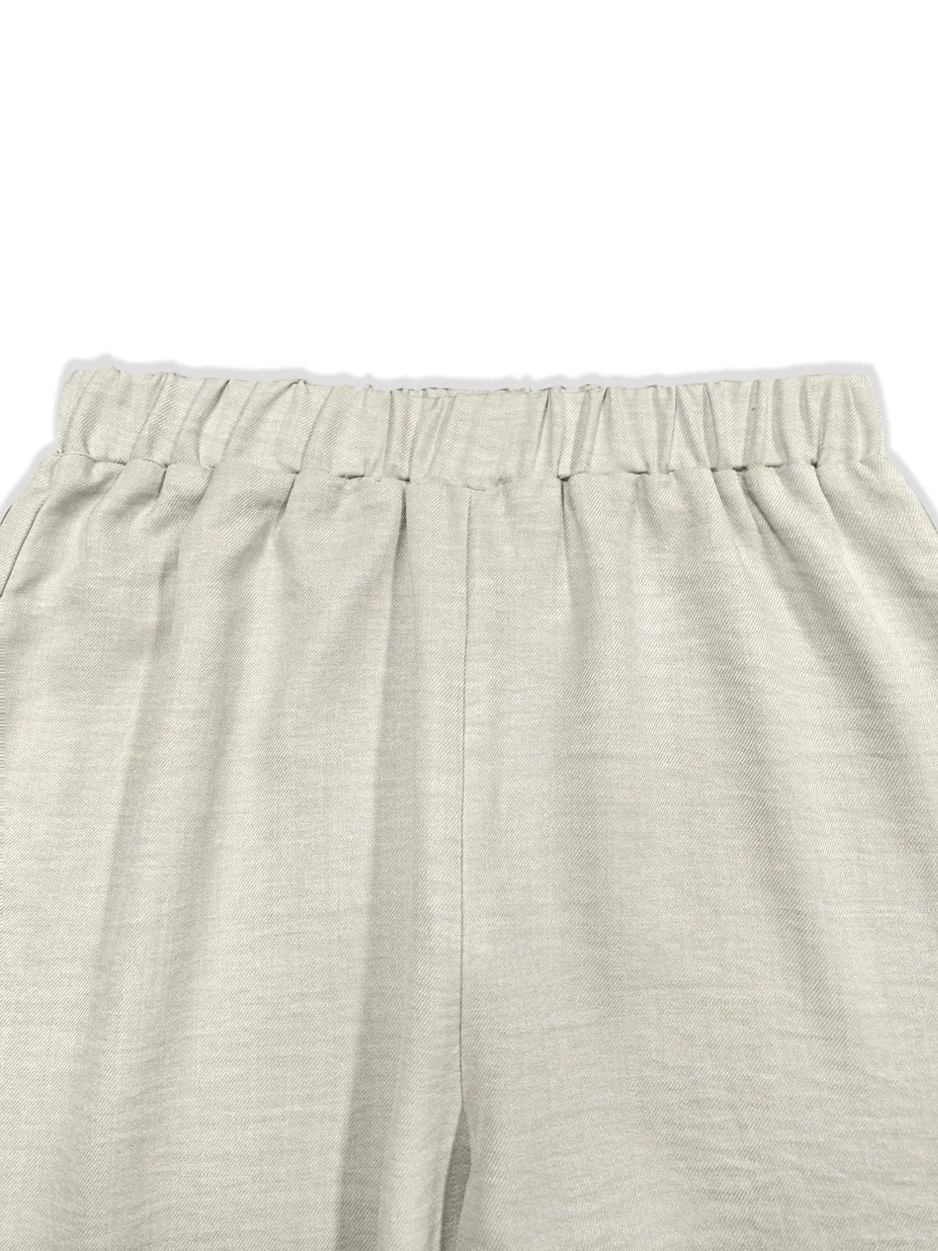 Plus Size Button-Down Shirt and Wide-Leg Pants Set