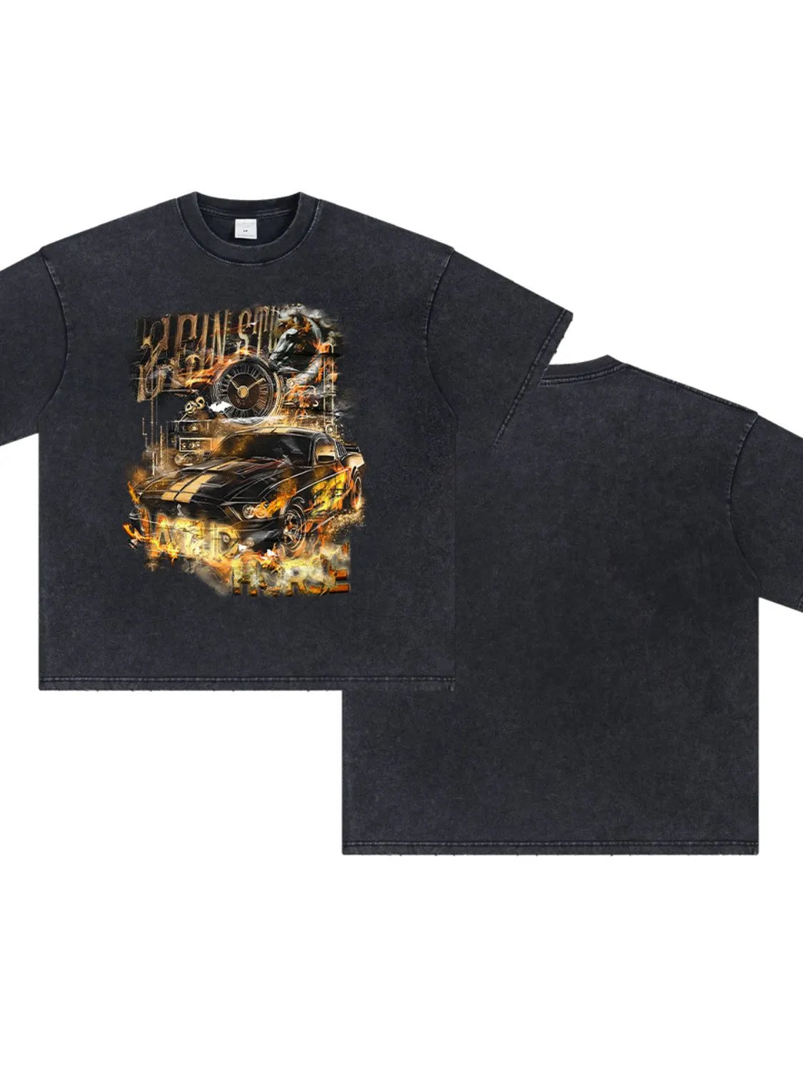 Men's Graphic Round Neck Half Sleeve T-Shirt