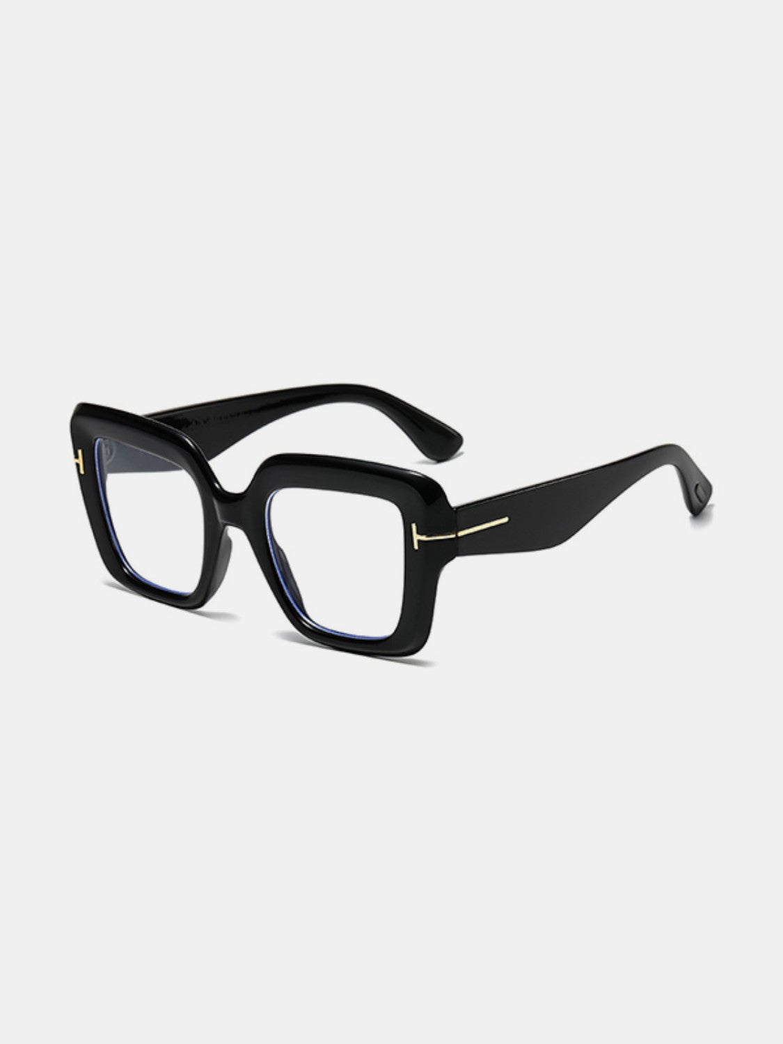 Polycarbonate Frame Square Sunglasses Transparent One Size