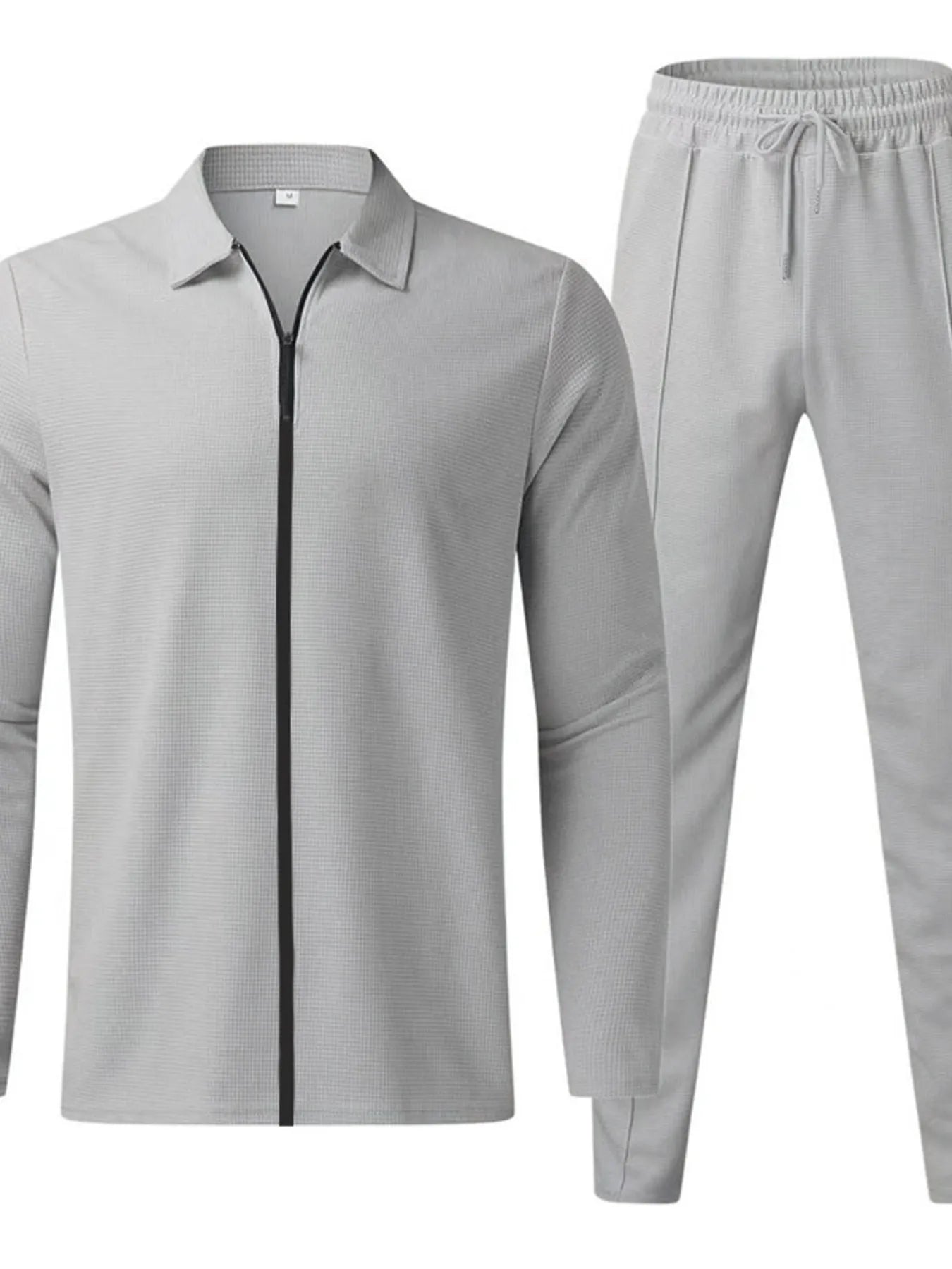 men's men's full size zip up top and pants set plus size - styling option