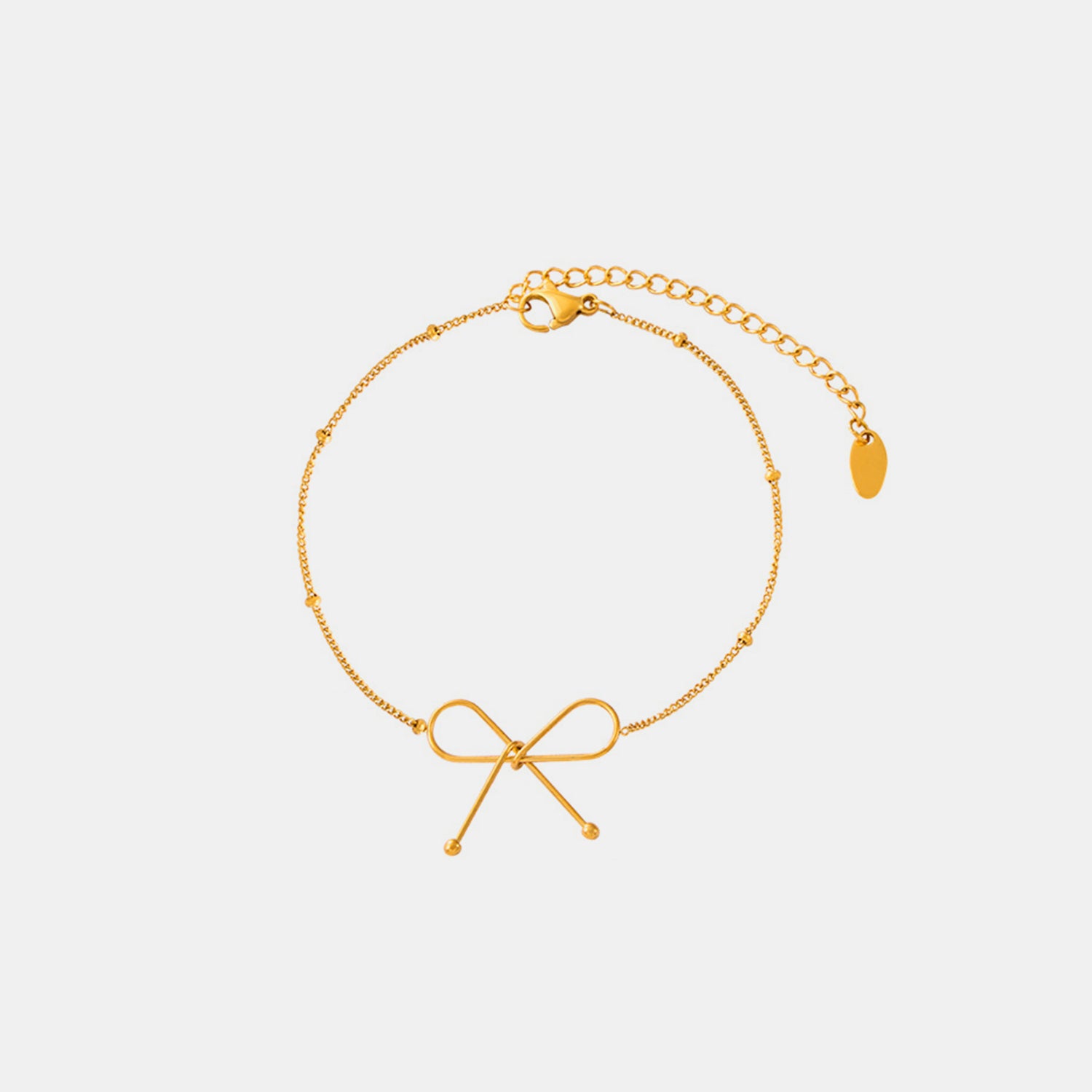 titanium steel bow bracelet — activewear view