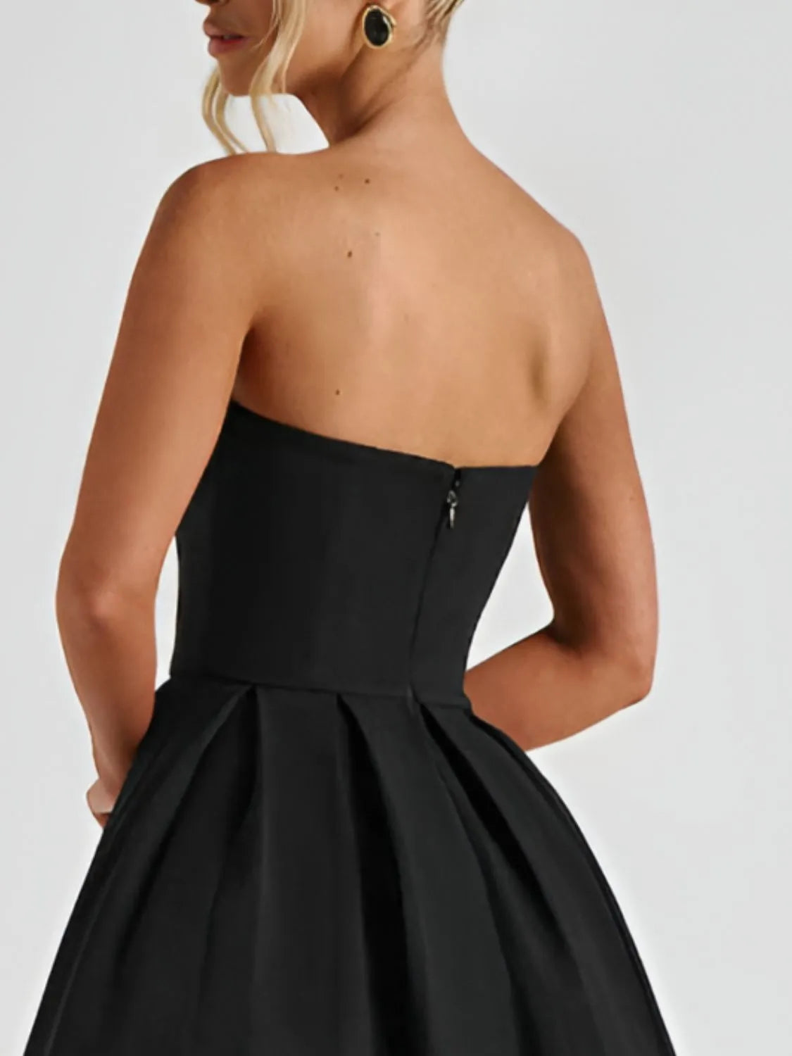 Solid Color Tube Midi Dress – Donjane