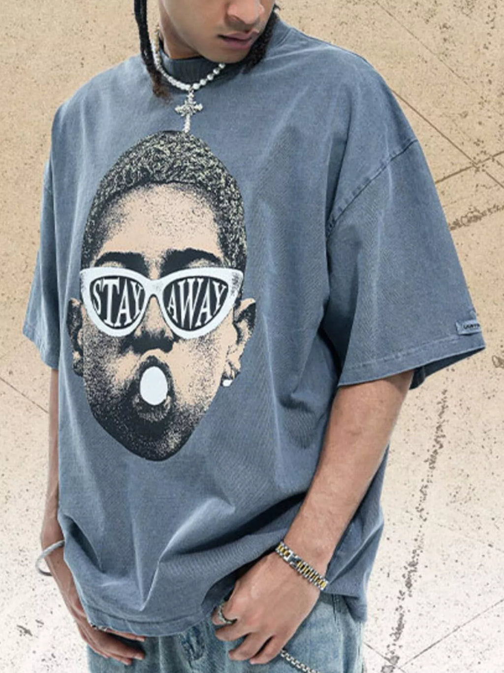 men's men's graphic short sleeve oversized t-shirt - additional image