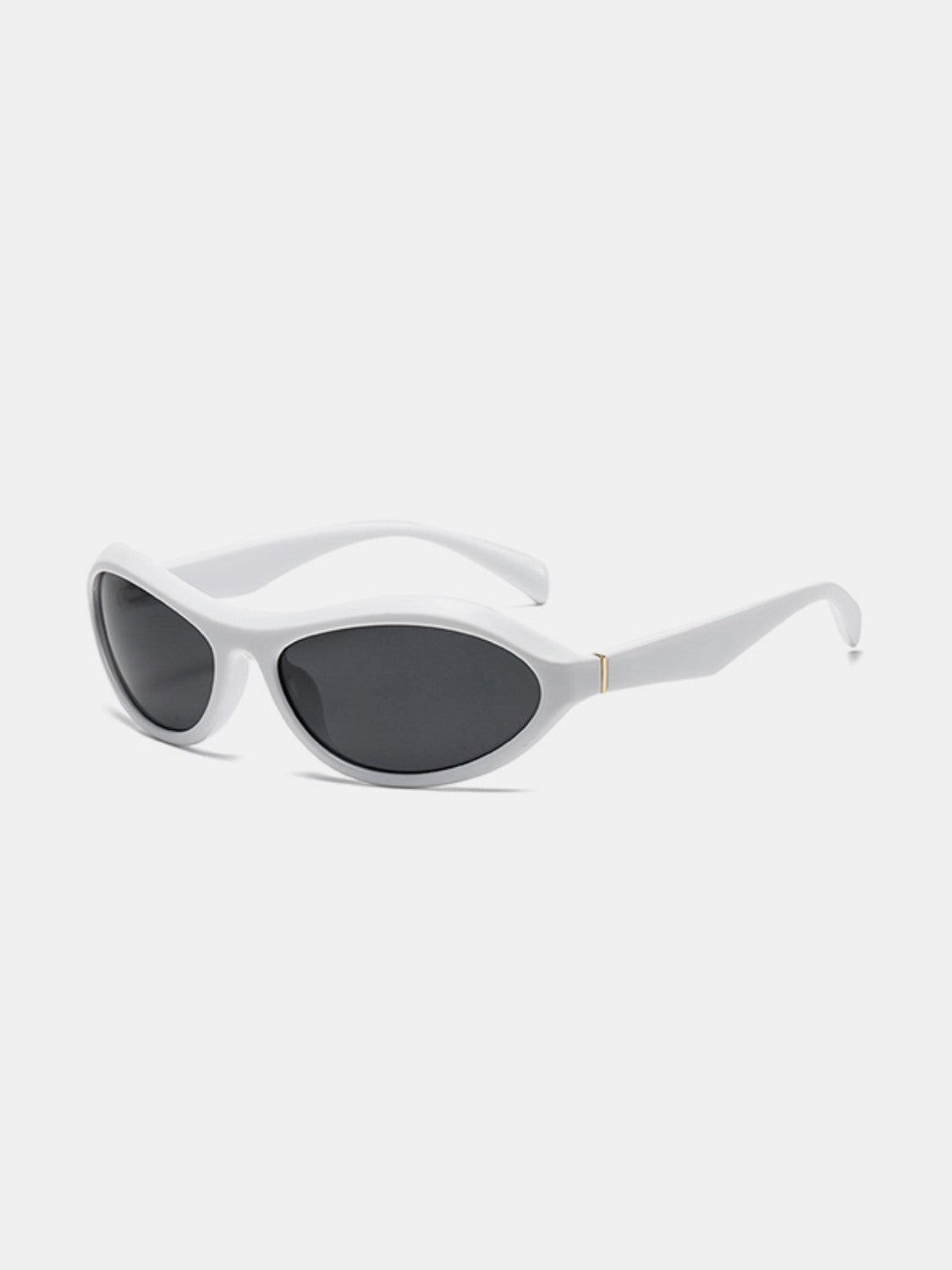 Cat Eye Polycarbonate Sunglasses White One Size