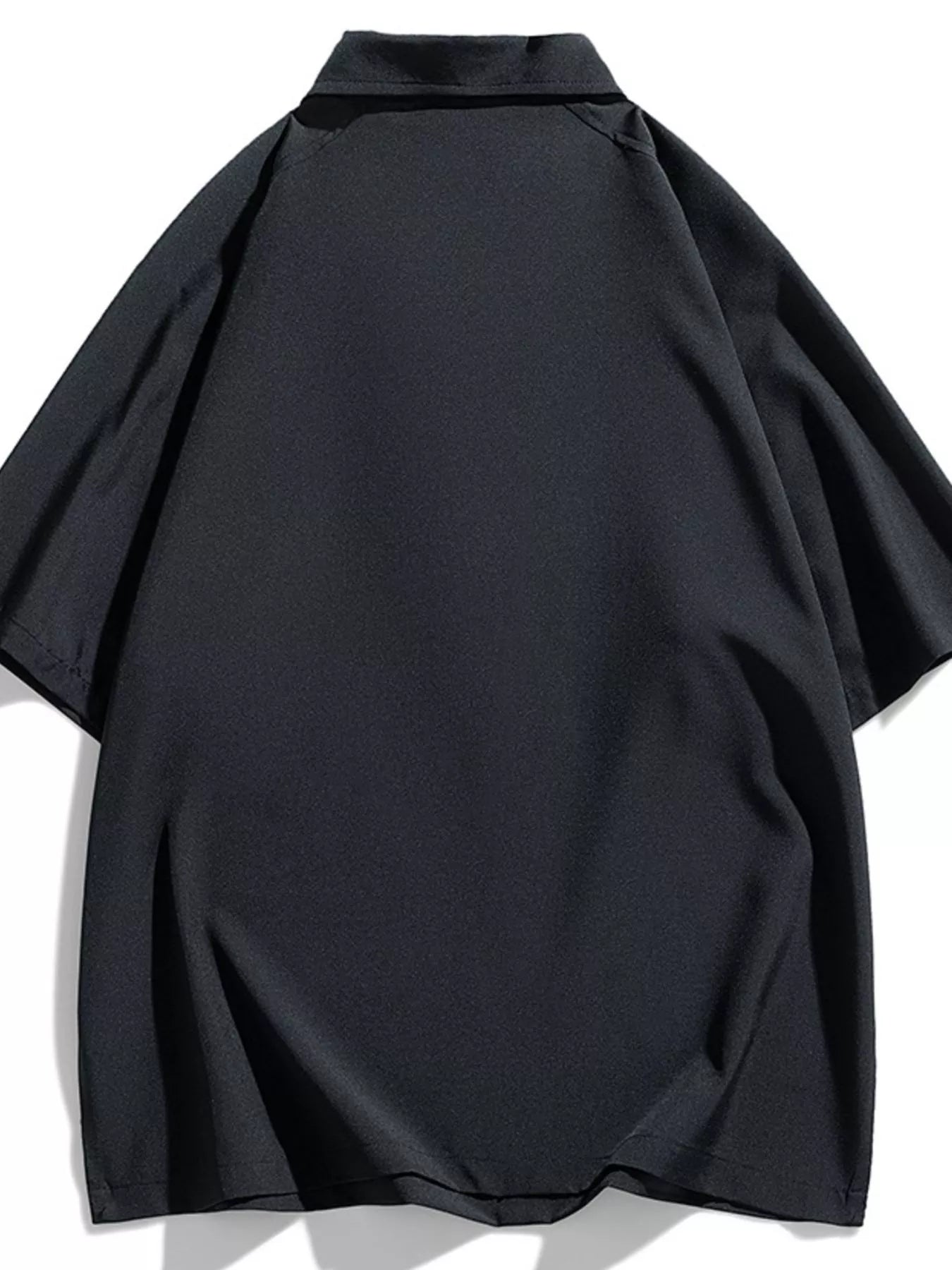 men's men's plus size button detail short sleeve polo - additional image