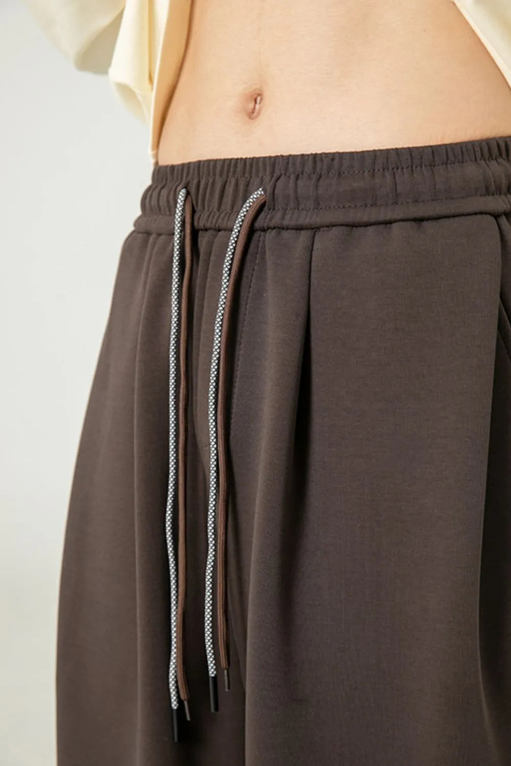 Men's Plus Size Drawstring Wide Leg Pants