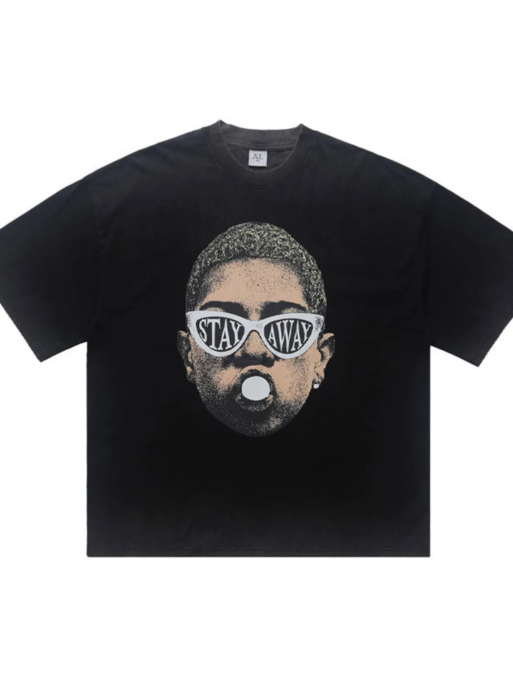 men's men's graphic short sleeve oversized t-shirt - detail shot