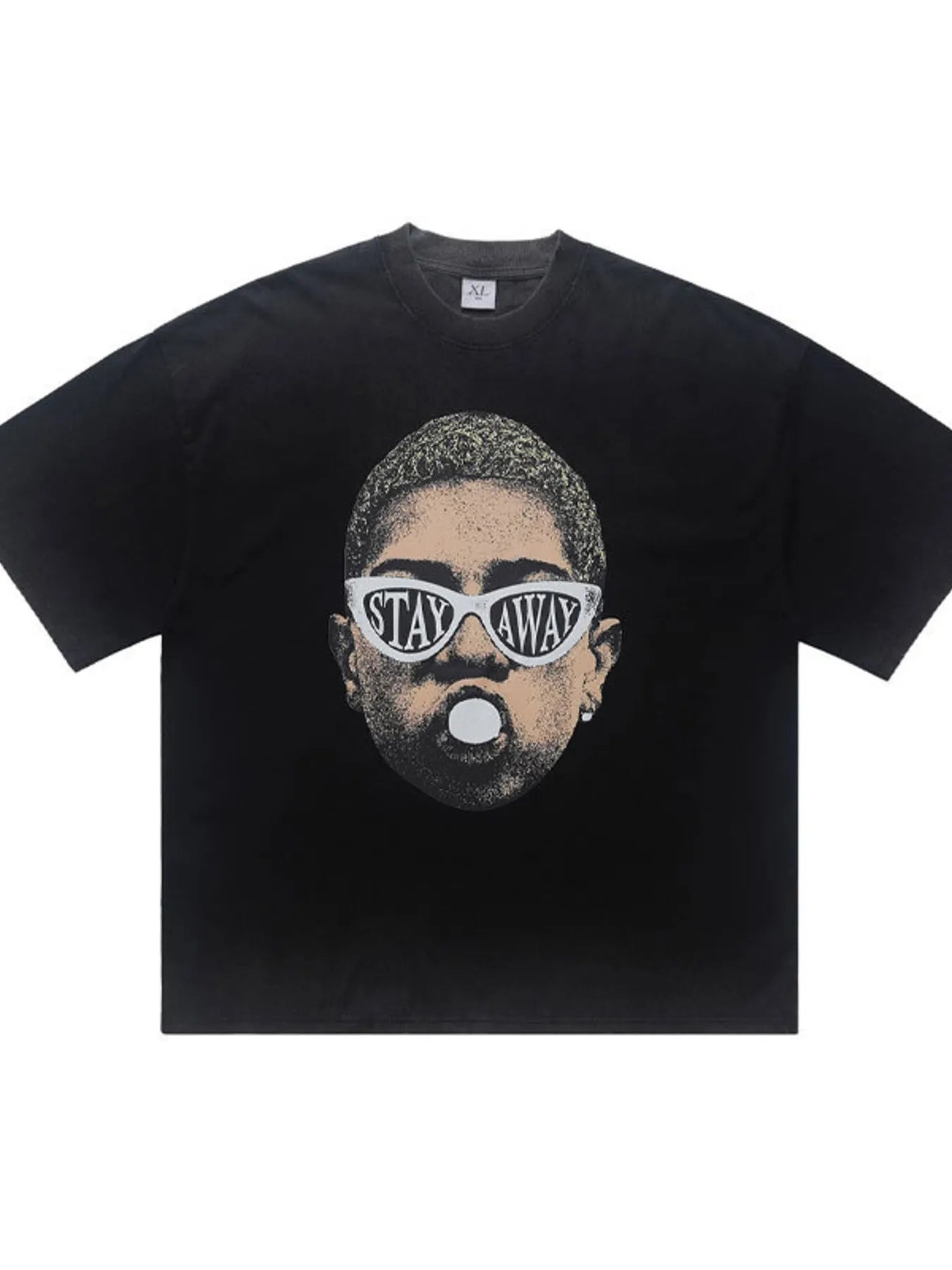 men's men's graphic short sleeve oversized t-shirt - detail shot