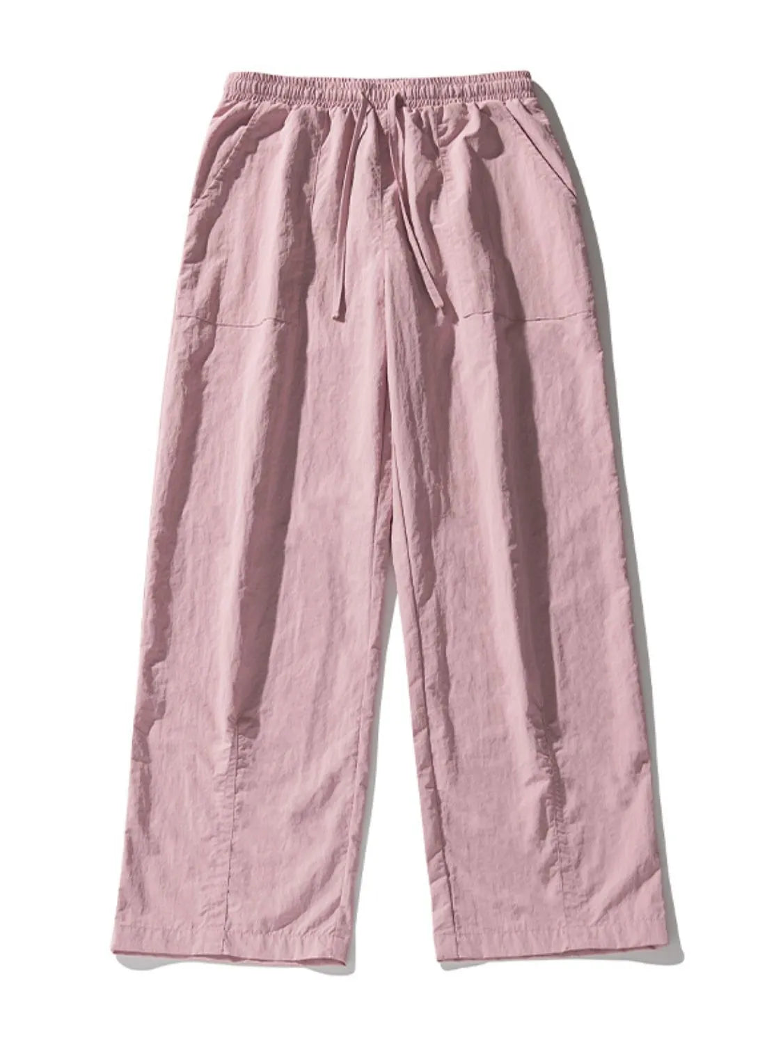 Men's Full Size Drawstring Pants with Pockets Plus Size Blush Pink