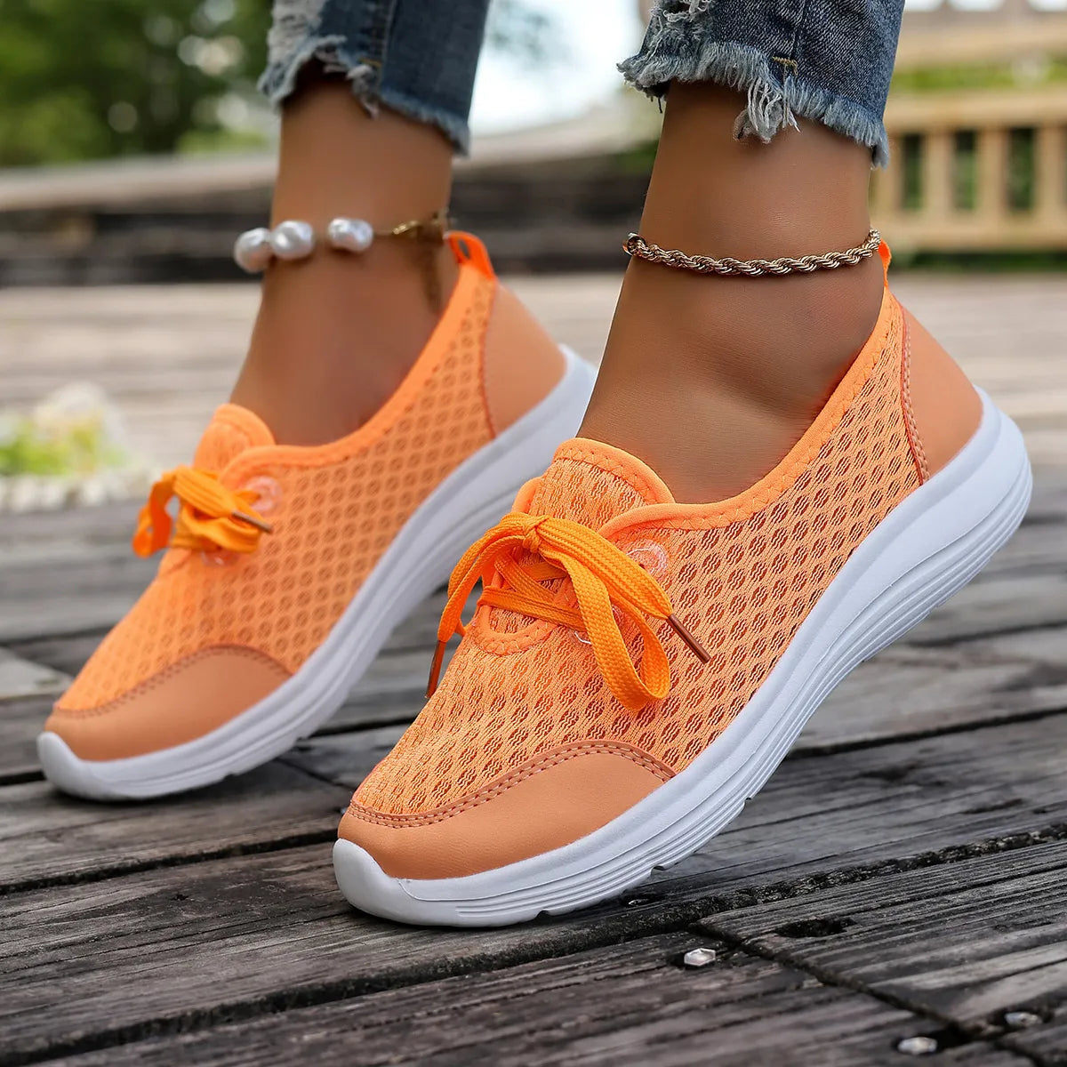 women's breathable mesh sneakers - product detail