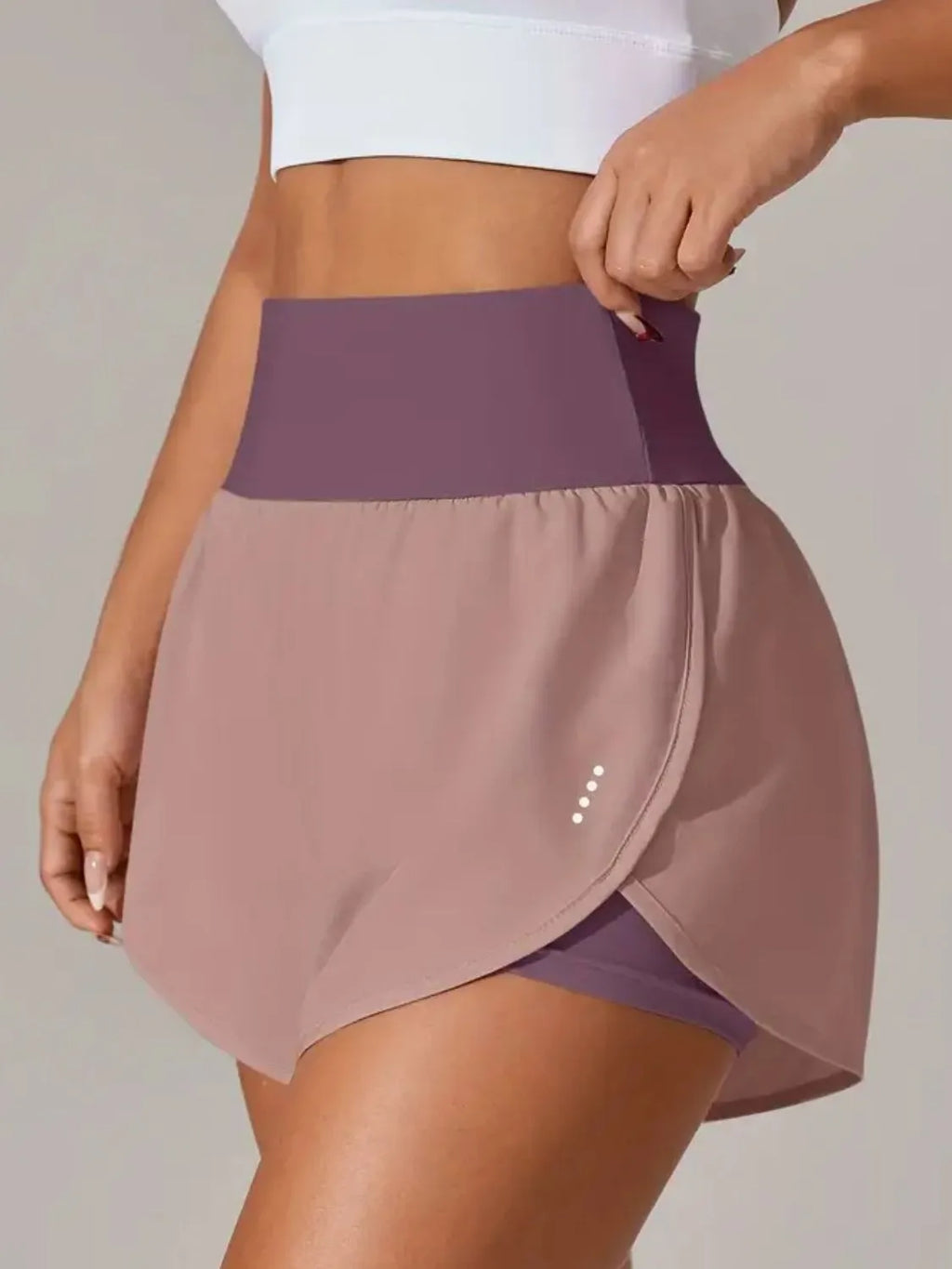 women's pocketed high waist active shorts - product detail