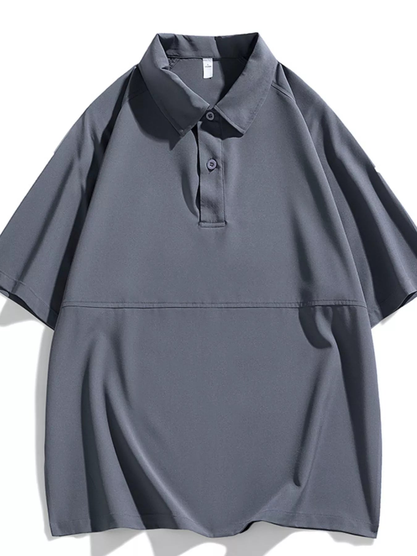 men's men's plus size button detail short sleeve polo - product detail