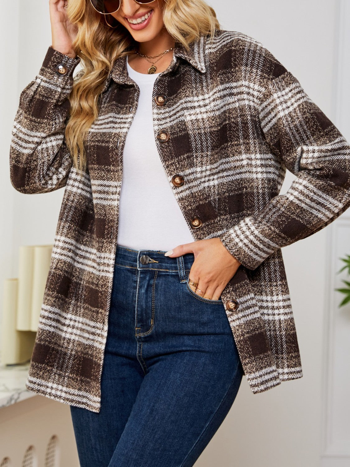 lined winter jacket for women styled with belt bag