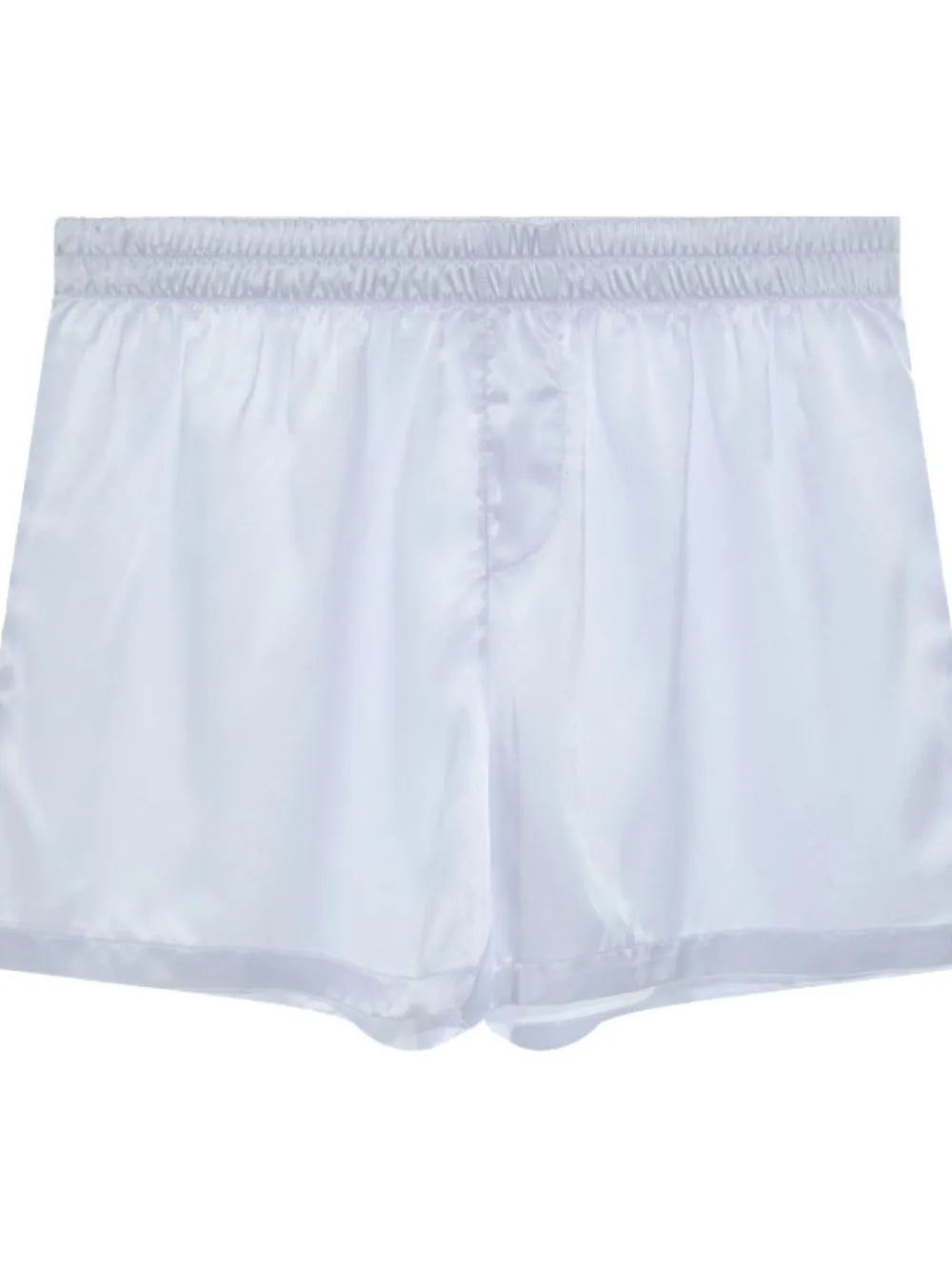 Men's Elastic Waist Shorts White