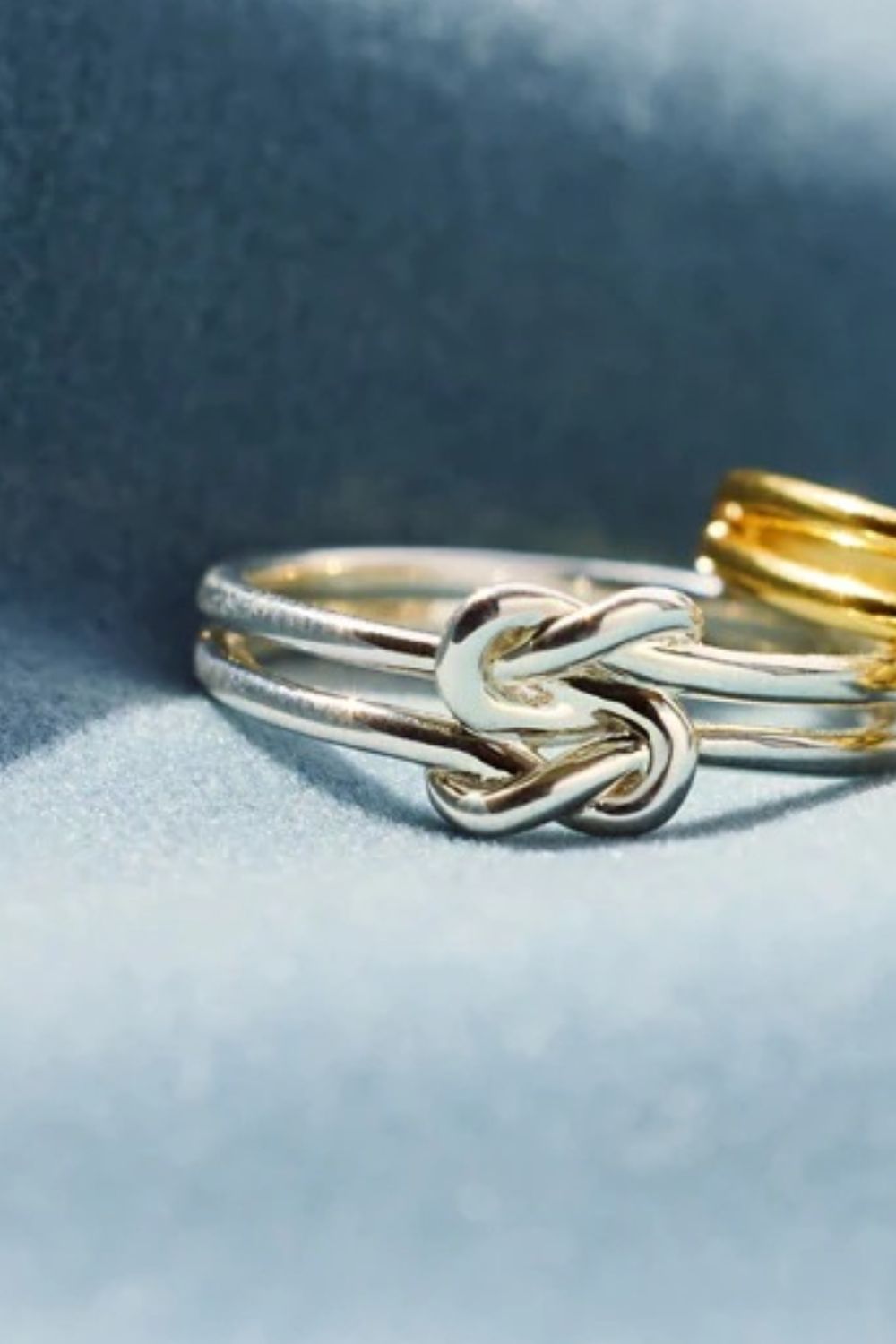 925 Sterling Silver Knotted Ring Silver