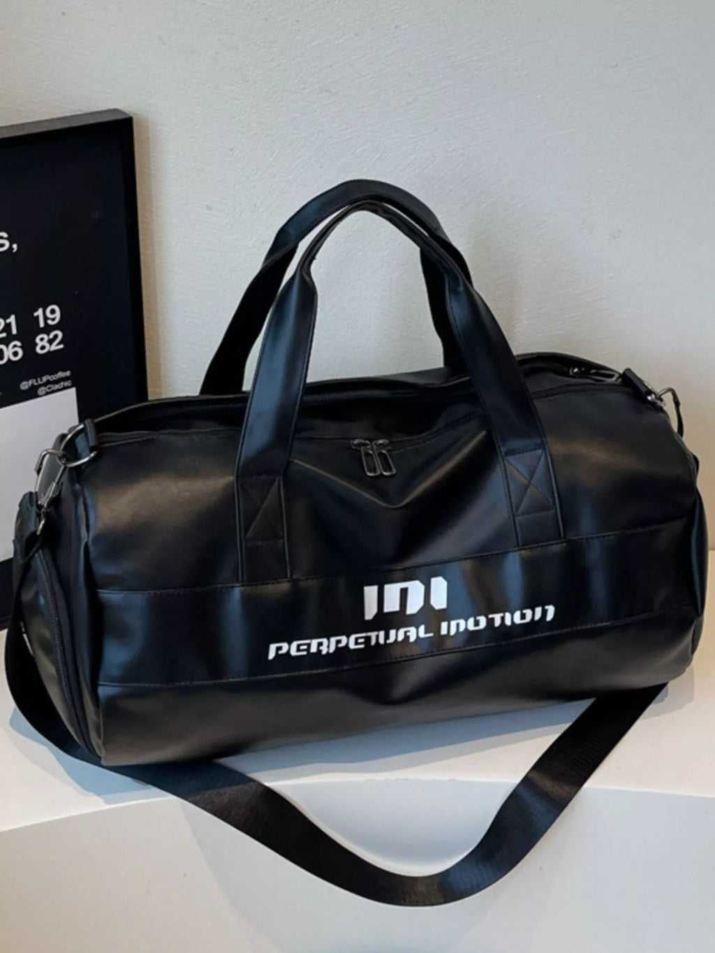 women's lightweight travel duffel bag with shoulder strap - additional angle