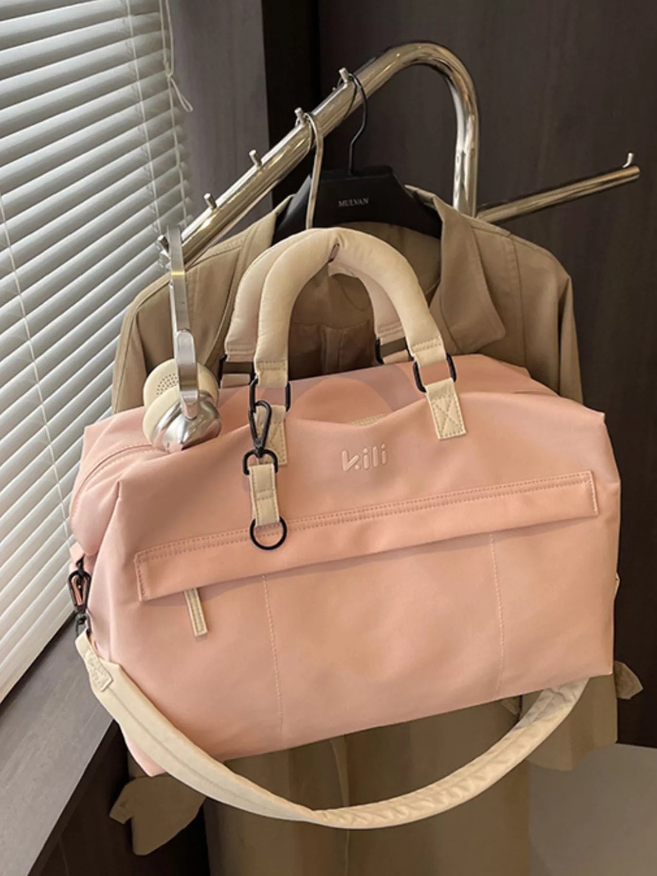 women's lightweight travel duffel bag - styling option
