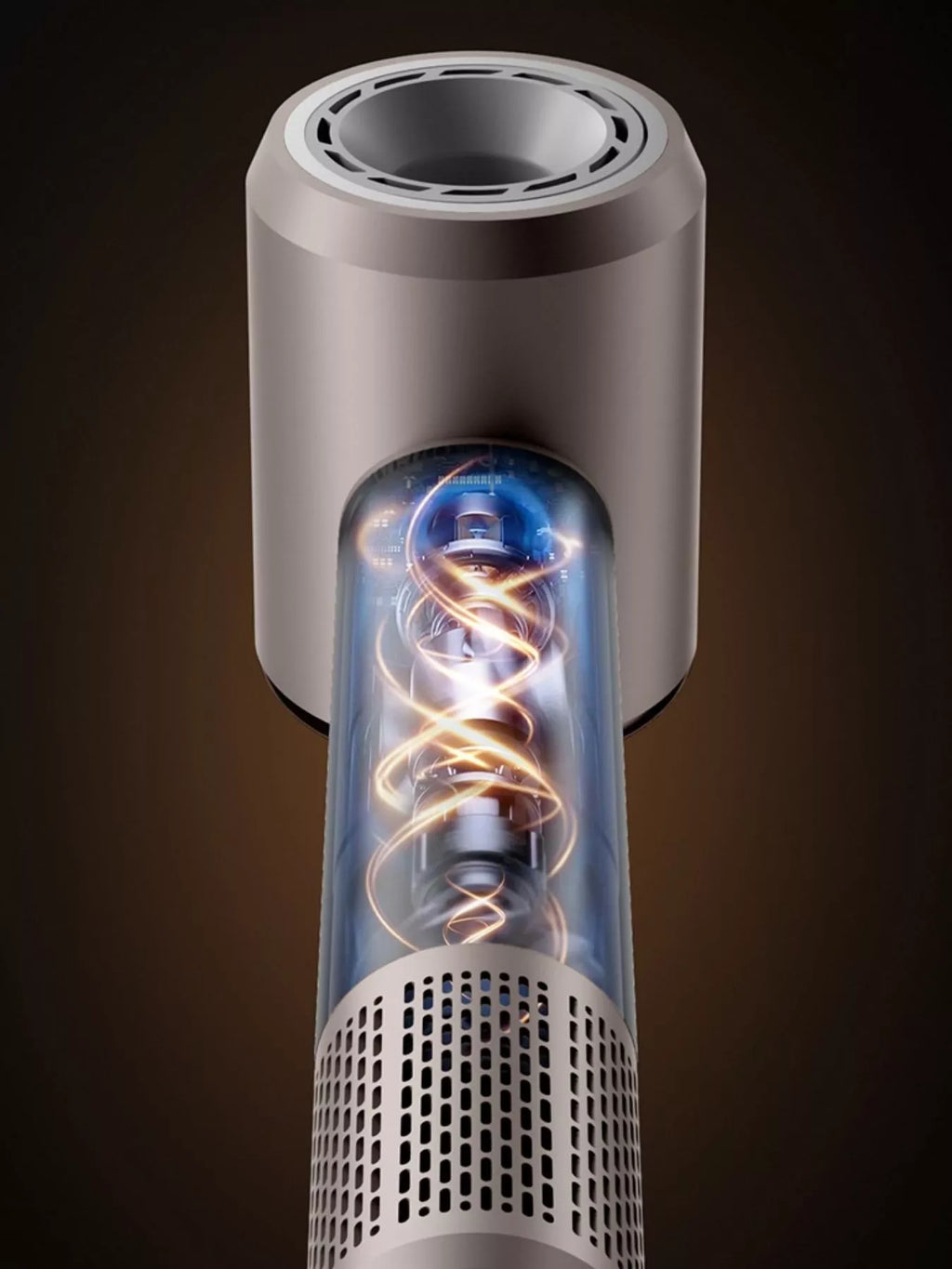 temperature control household hair dryer - back view