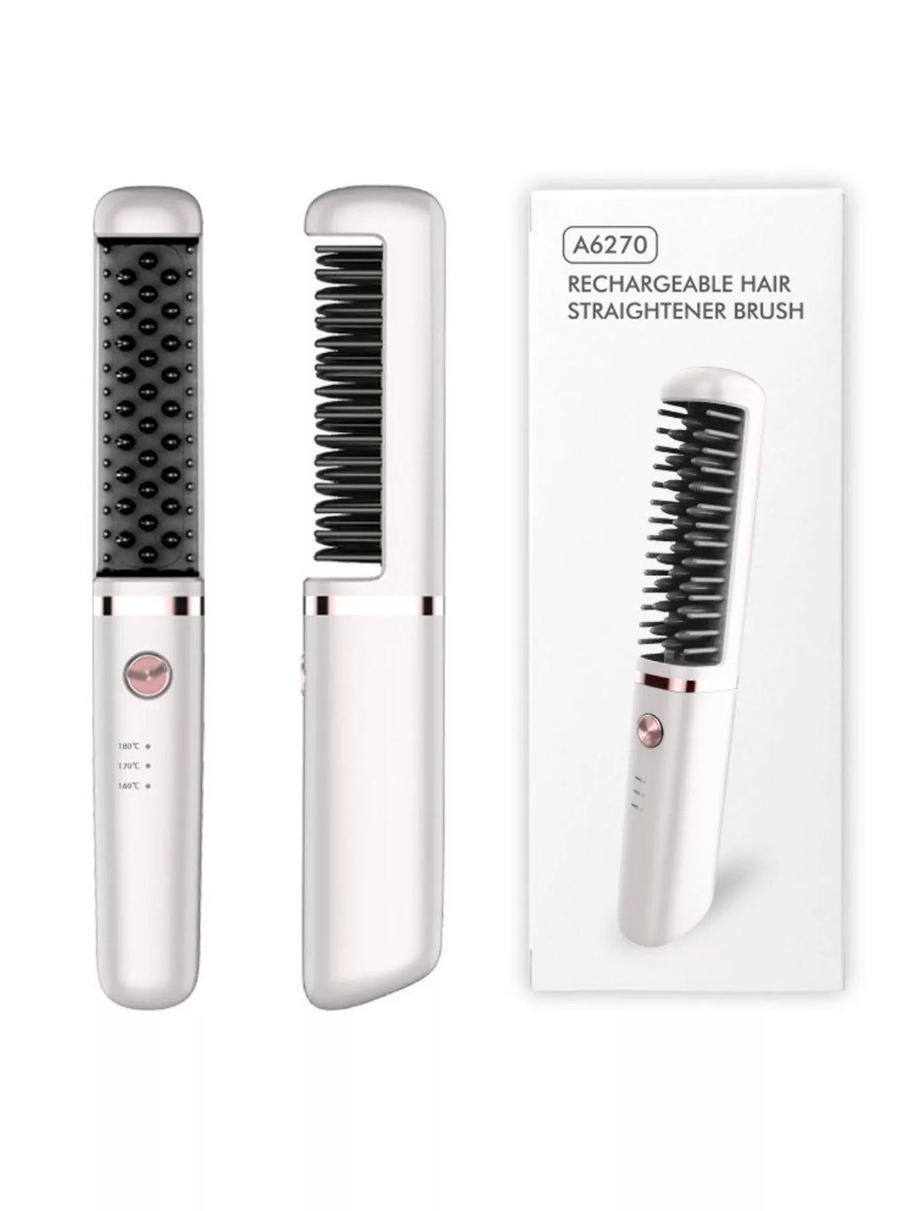 portable heated straightening comb - extra view