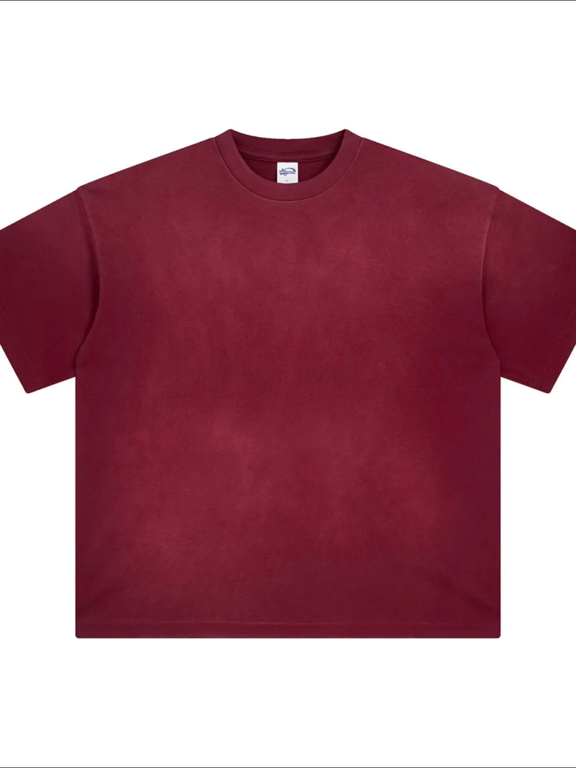 Men's Round Neck Half Sleeve T-Shirt Burgundy