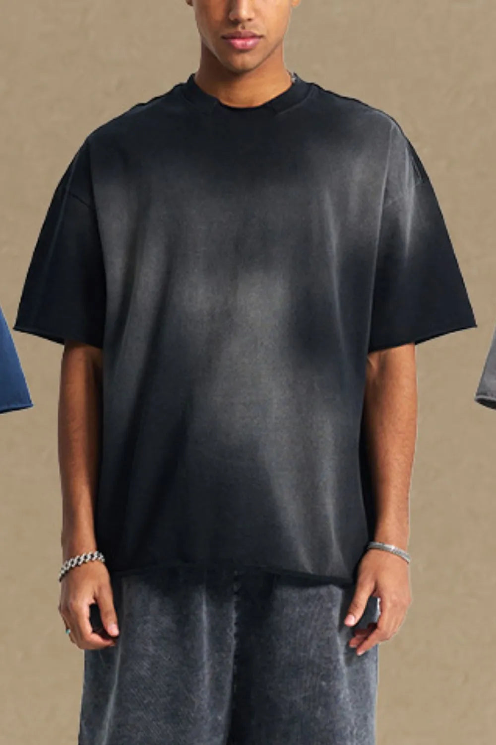 men's round neck half sleeve t-shirt men’s casual tee