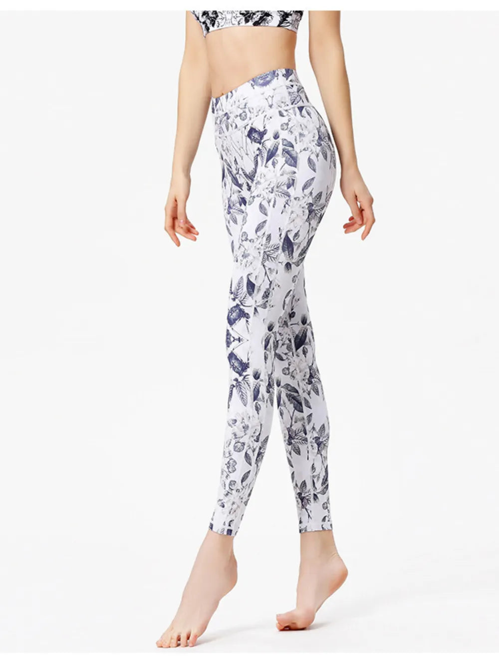 women's printed active high waist leggings - styling option