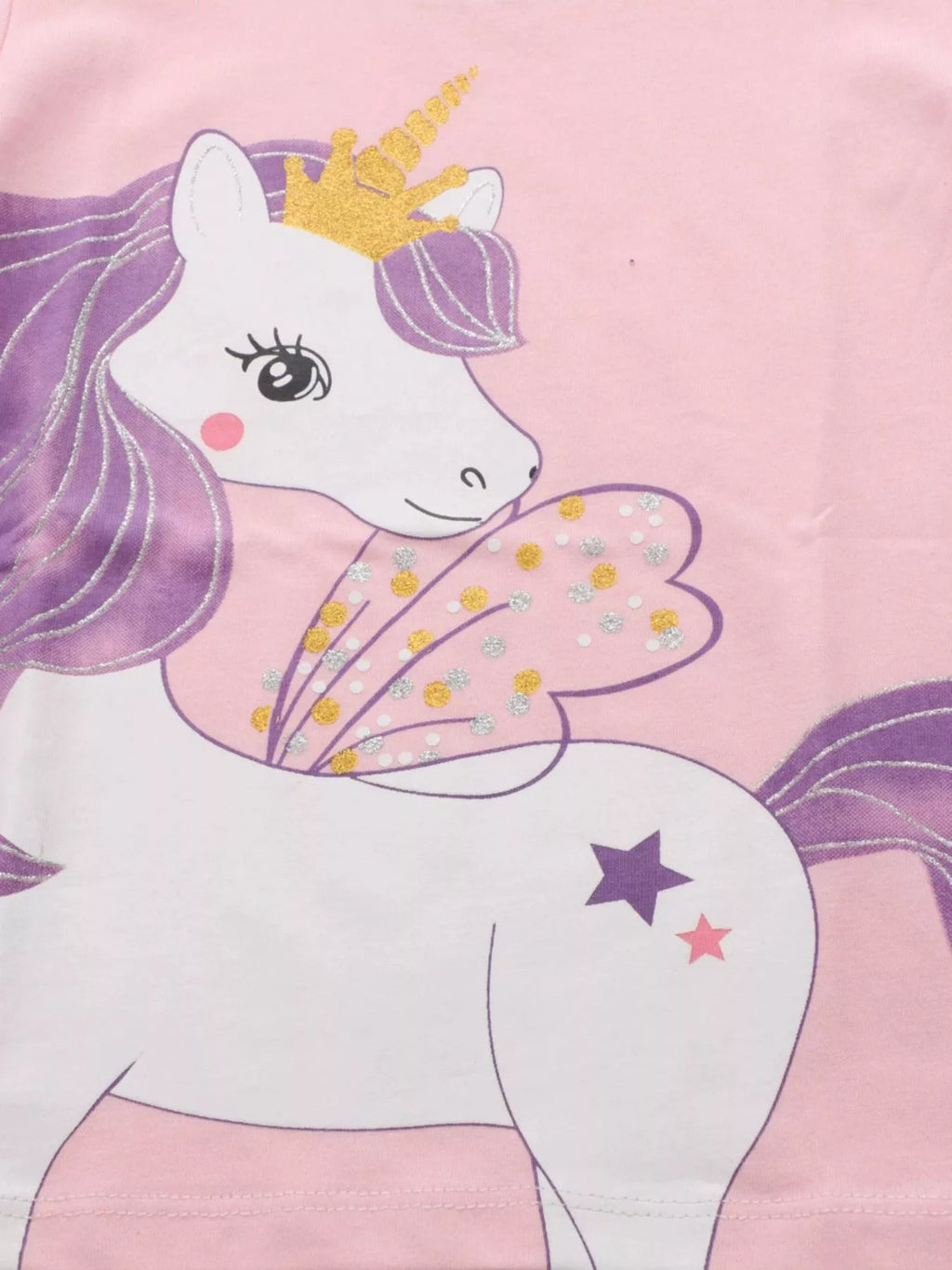 women's children's cute unicorn graphic short sleeve t-shirt - additional image