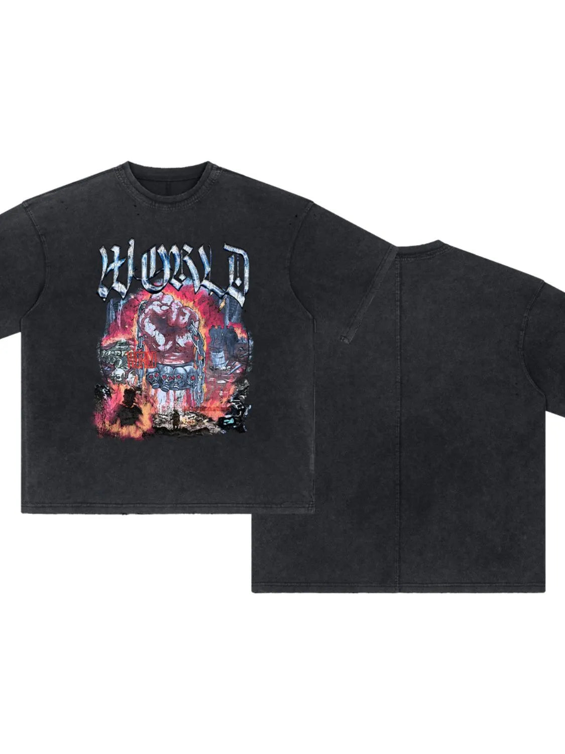 Men's Graphic Round Neck Half Sleeve T-Shirt