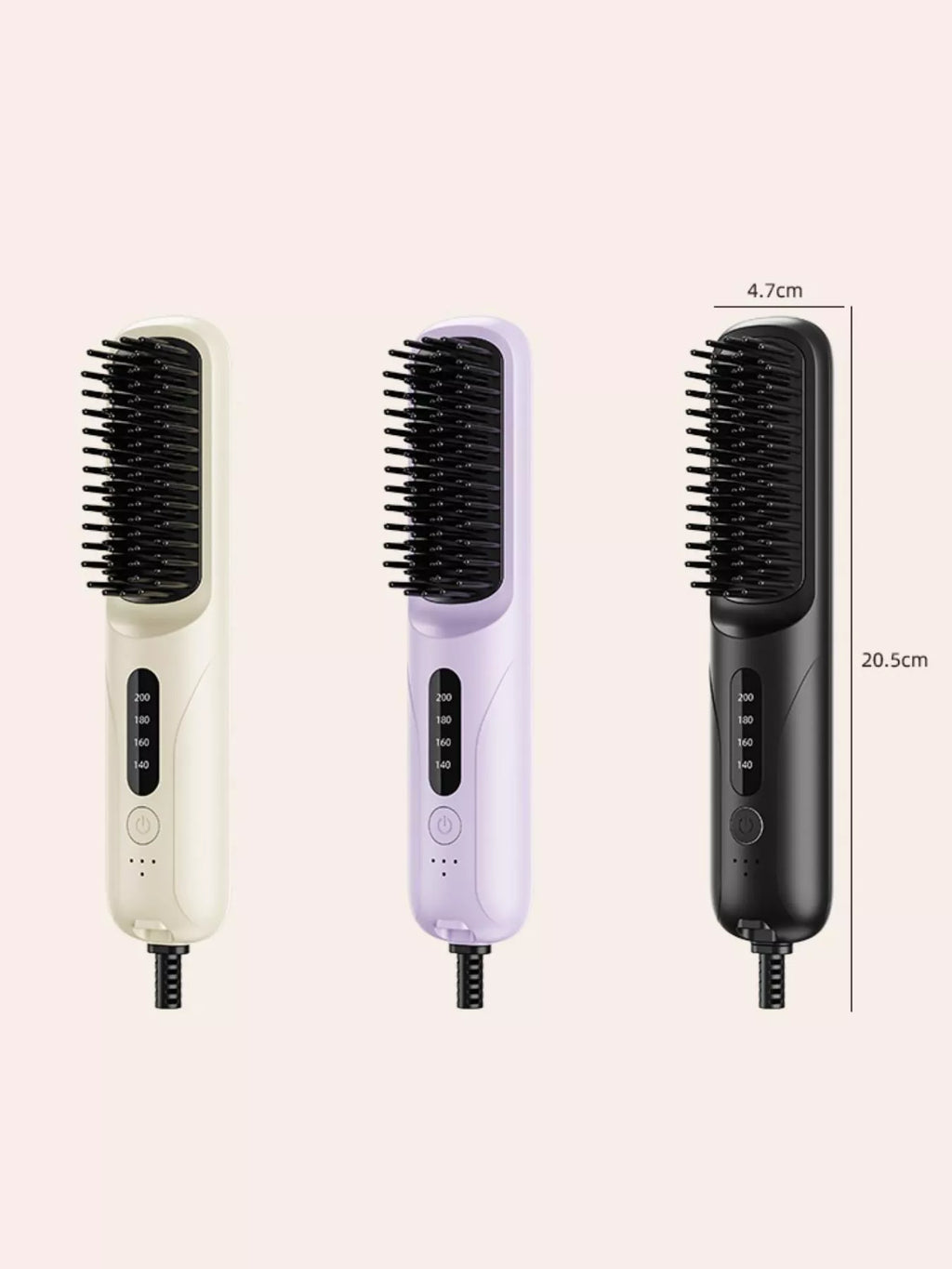 adjustable temperature heated straightening comb - styling option