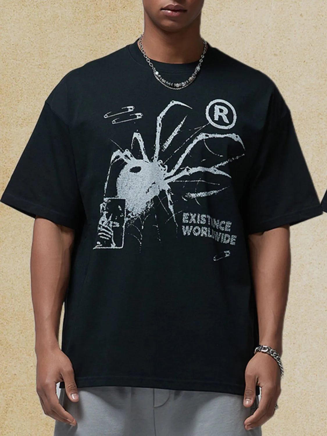 Men's Graphic Round Neck Half Sleeve T-Shirt