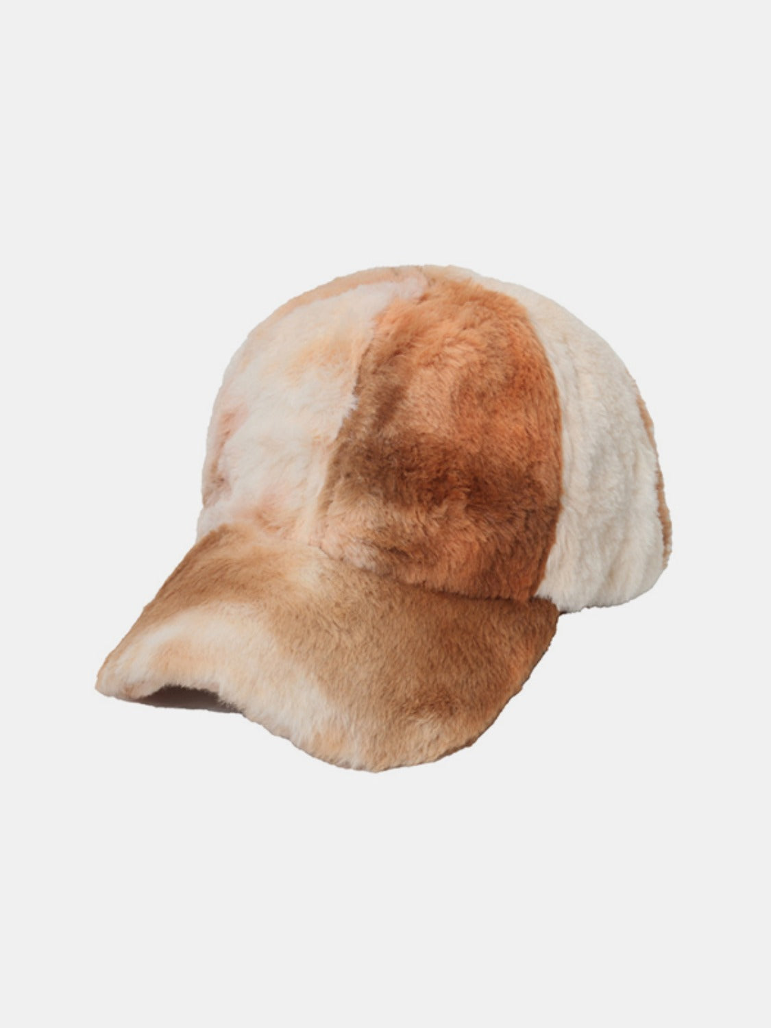 Fuzzy Acrylic Baseball Cap Caramel One Size