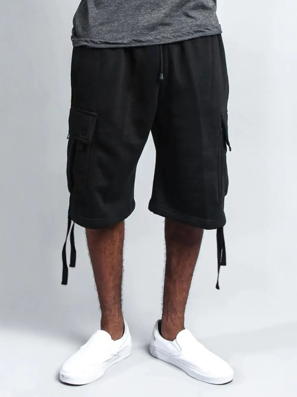 Men's Full Size Drawstring Shorts with Pockets Plus Size