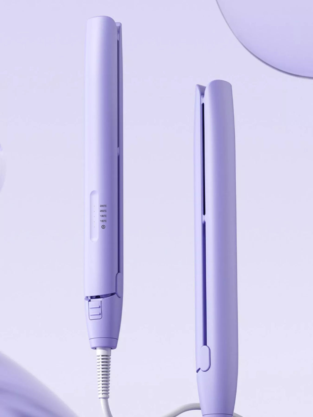 portable hair straightener - front view