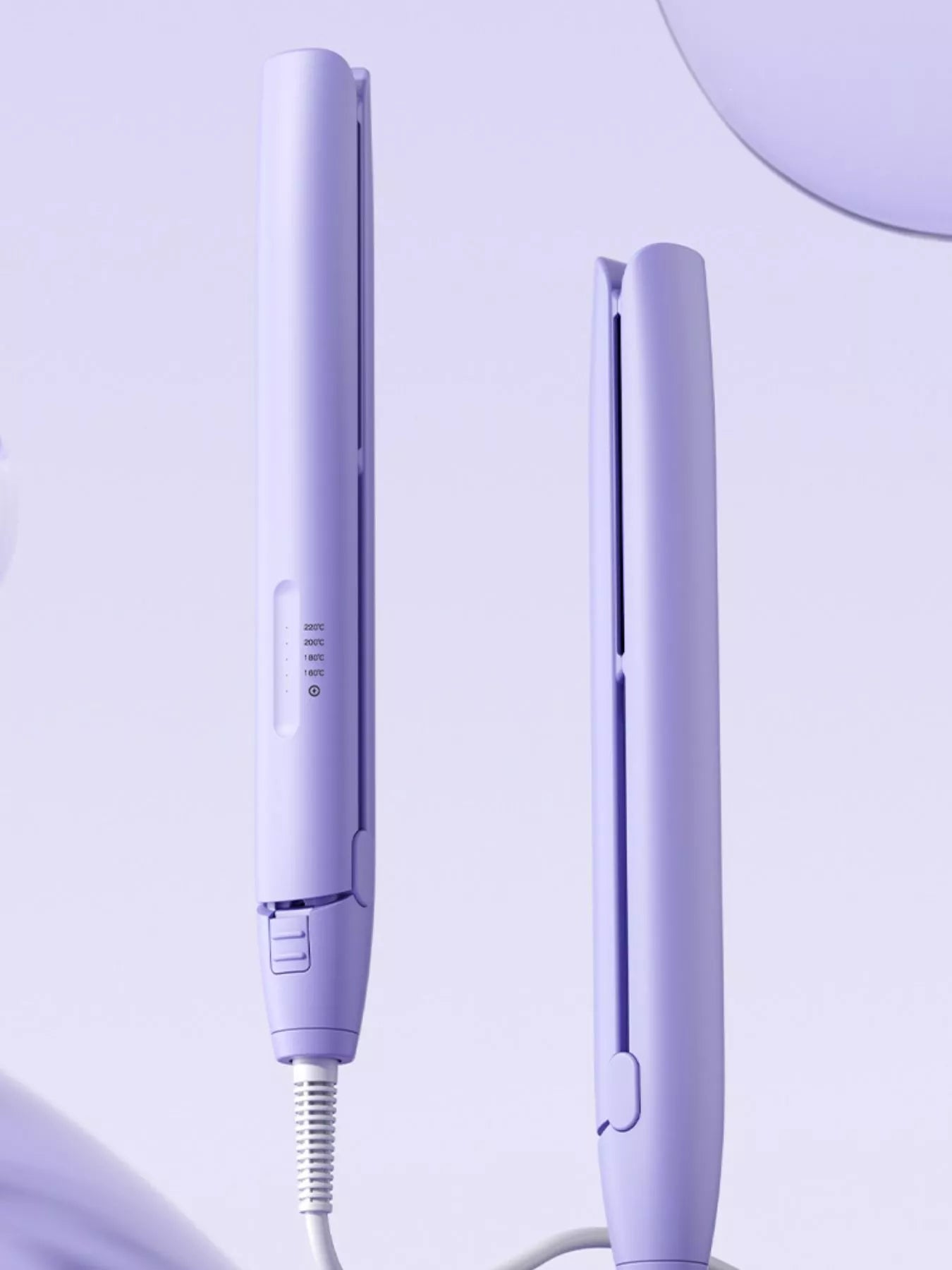 portable hair straightener - front view