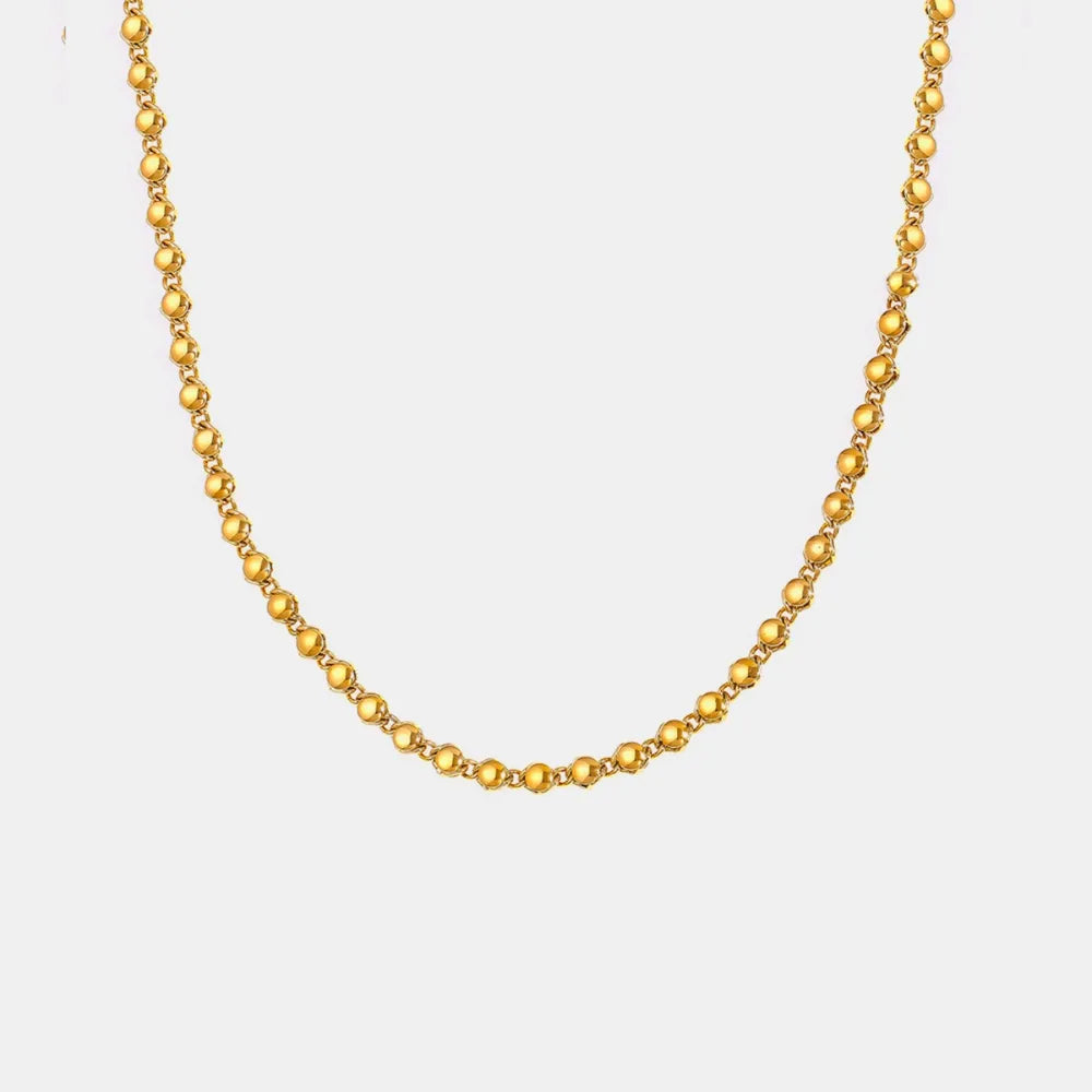 18k gold-plated copper necklace — women’s apparel view