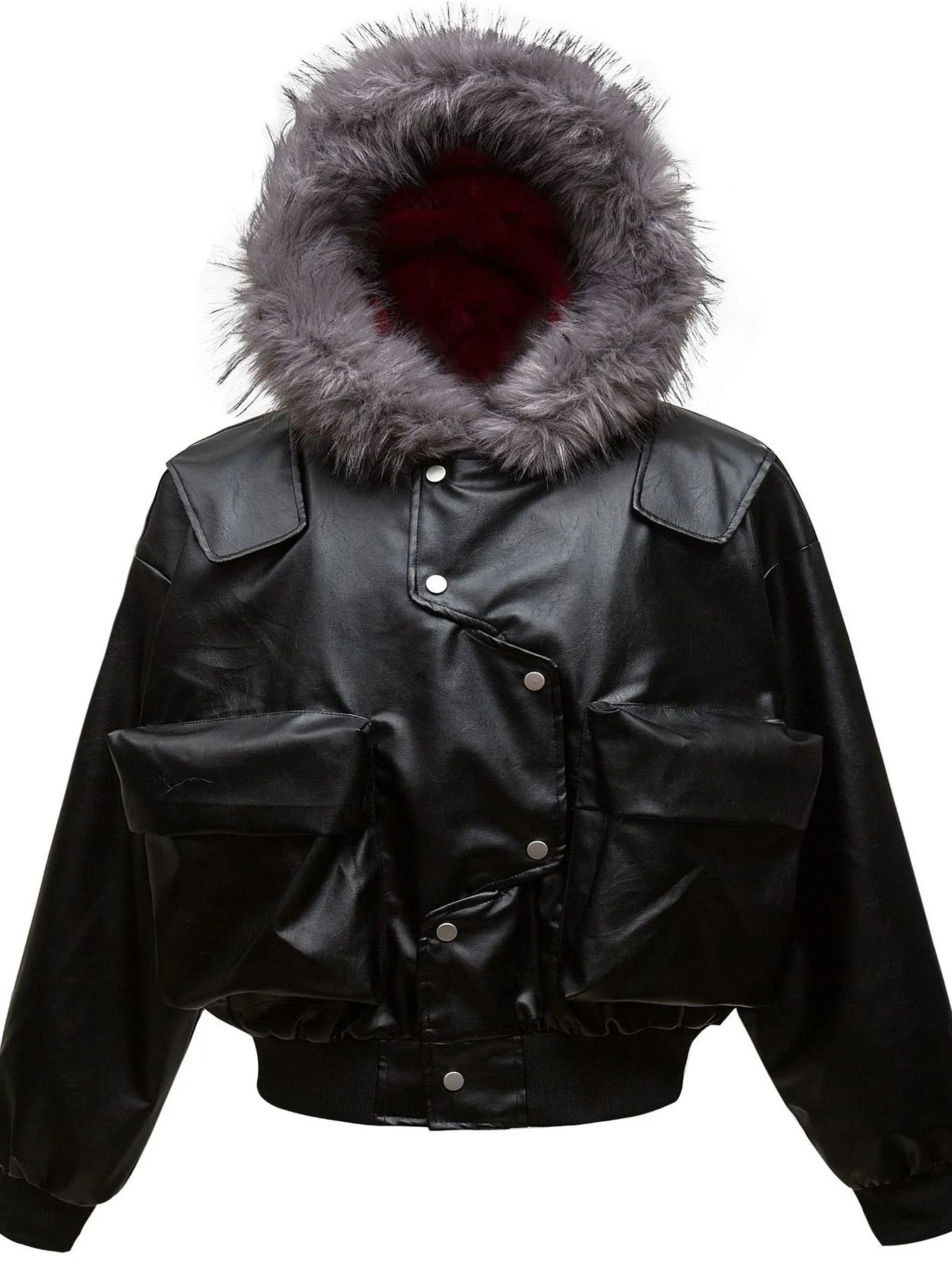 snap-front winter jacket for women in a sleek winter edit