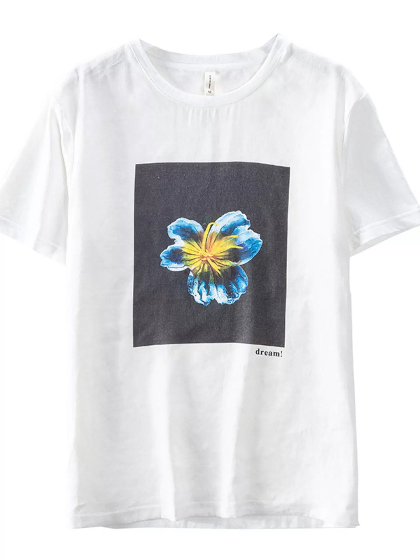 men's men's plus size floral graphic relaxed fit t-shirt - extra view