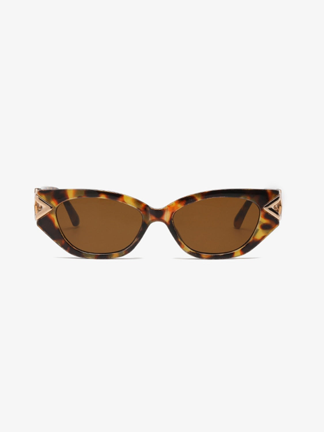 Polycarbonate Frame Cat-Eye Sunglasses Brown One Size