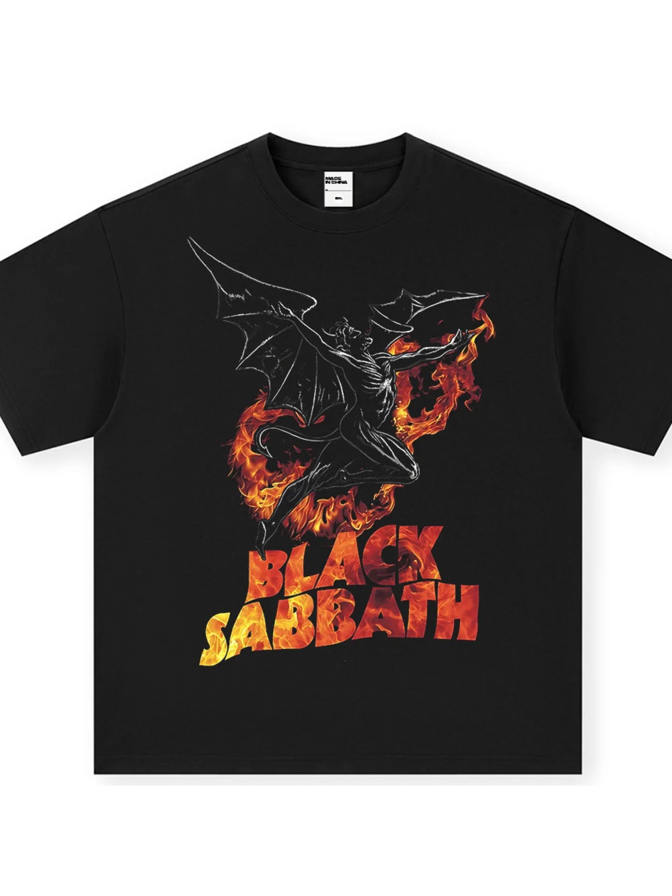 men's men's black sabbath graphic vintage t-shirt - additional angle