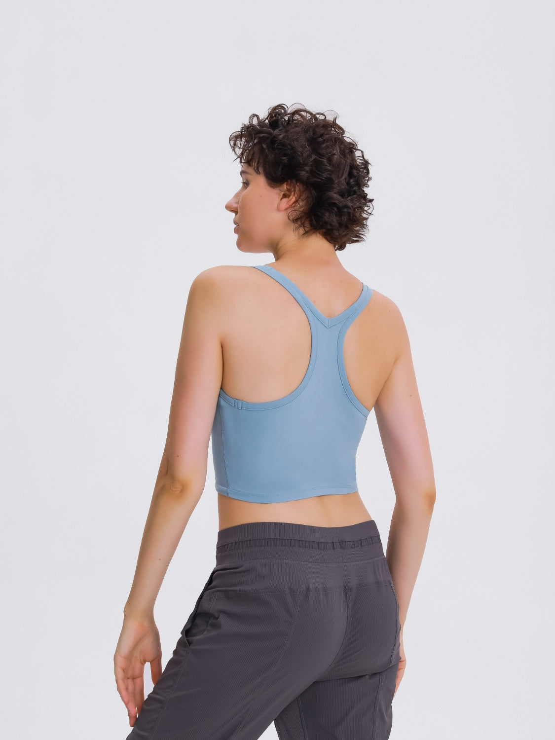 Millennia Scoop Neck Active Tank with Detachable Chest Pads